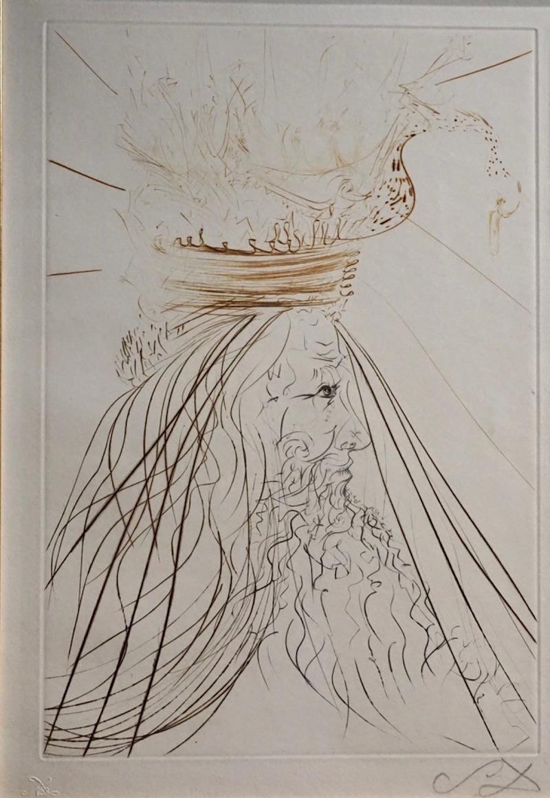 Salvador Dalí Figurative Print -  Tristan et Iseult King Marc 