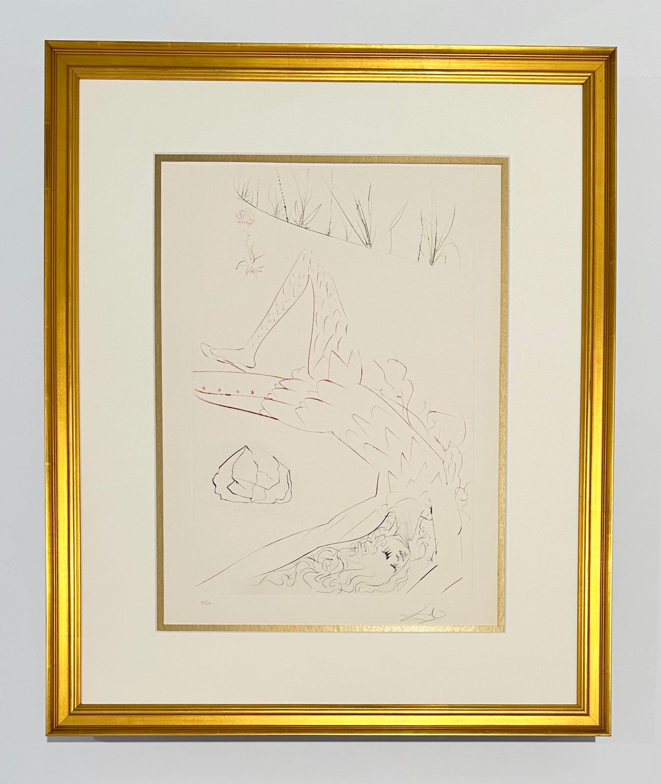 Tristano ferito, da Tristano e Iseulta - Print di Salvador Dalí