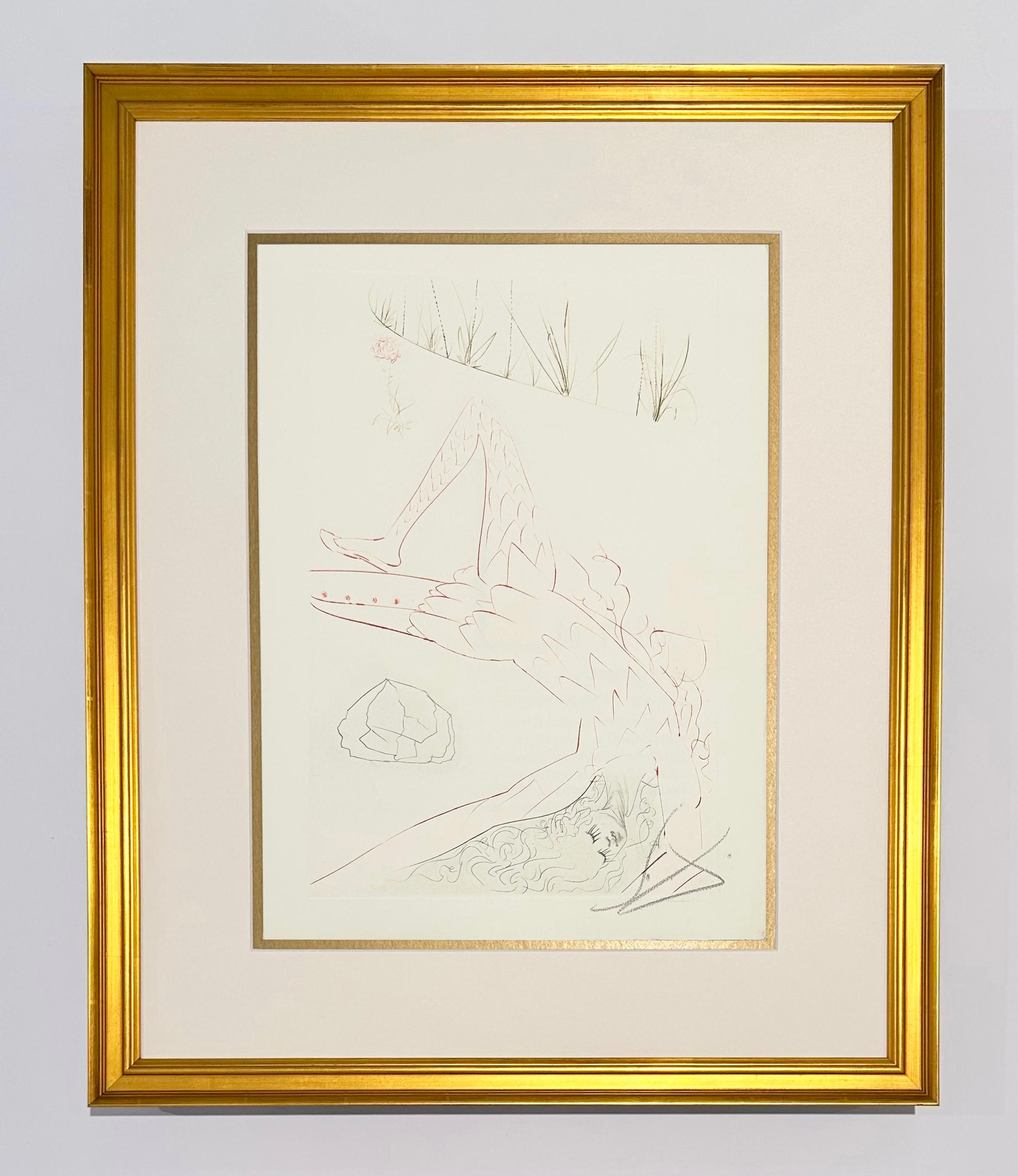 Tristan Wounded, from Tristan and Iseult - Print by Salvador Dalí