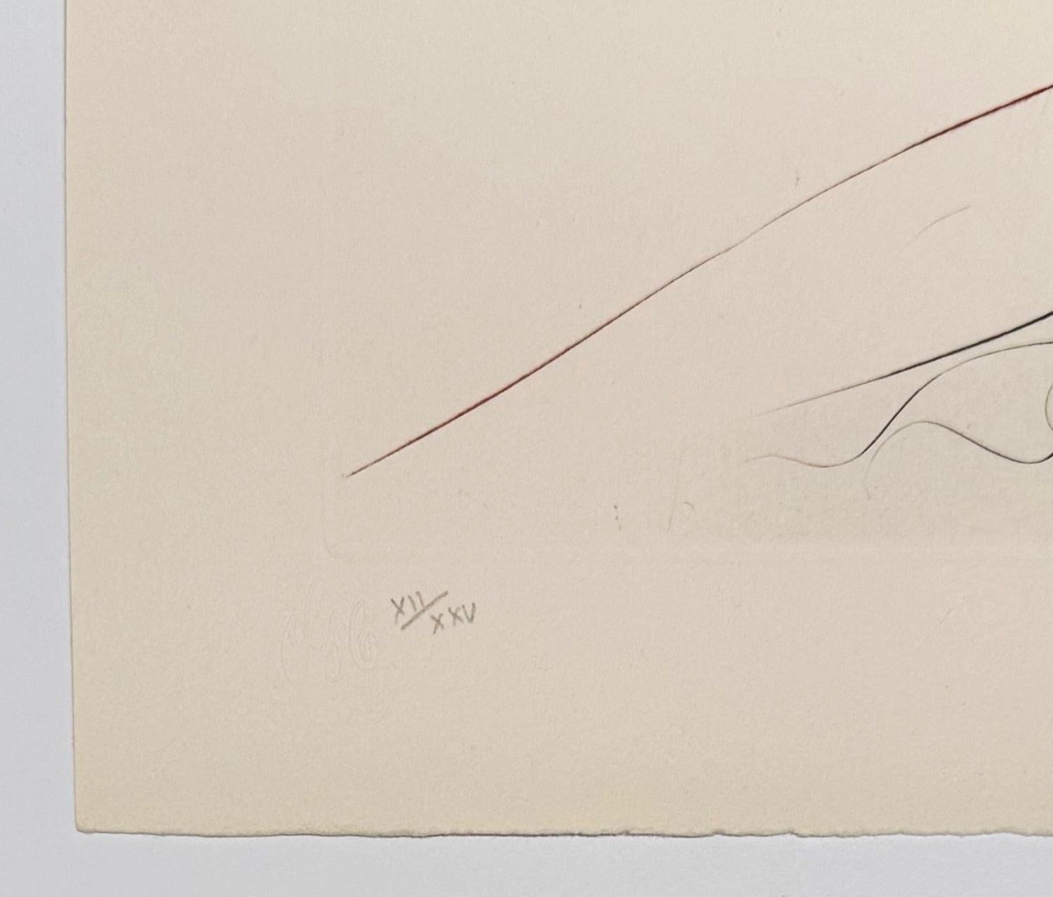 Tristano ferito, da Tristano e Iseulta - Abstract Print Beige di Salvador Dalí