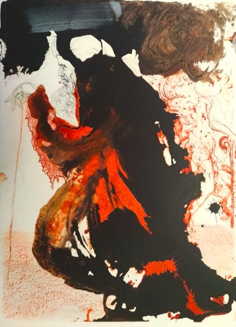 Trulla caemetarii in manu Domini - Original Lithograph by Salvador Dalì - 1964 1