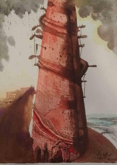 Turris Babel - Lithograph - 1964