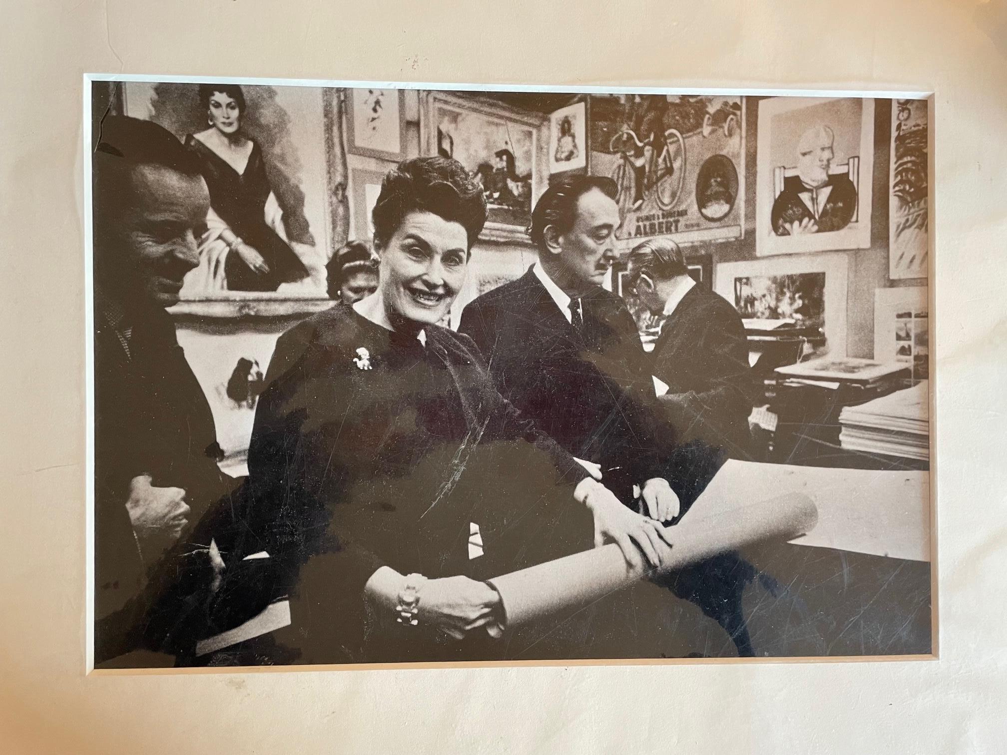 Deux affiches de lithographies originales pour les éditions Dali - Beige Landscape Print par Salvador Dalí