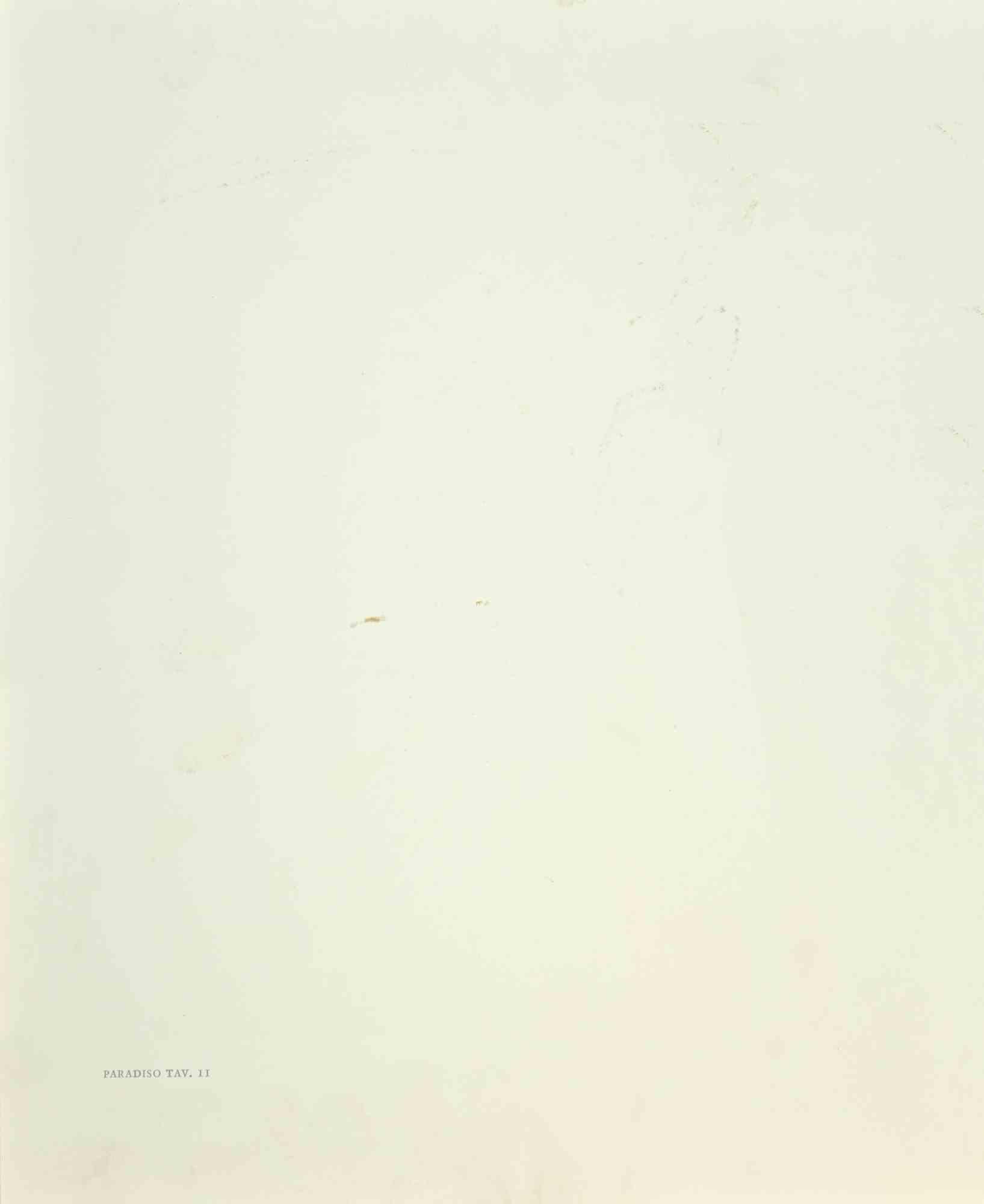 Due corone di spiriti - Stampa xilografica - 1963 - Print Surrealismo di Salvador Dalí