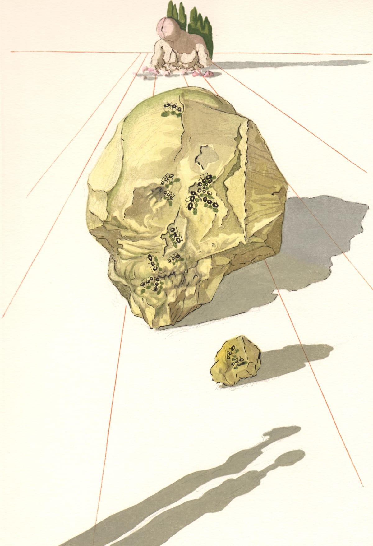 Salvador Dalí Landscape Print - Salvador Dali, Ugolino and Ruggieri (M. & L. 1039-1138; F. 189-200)
