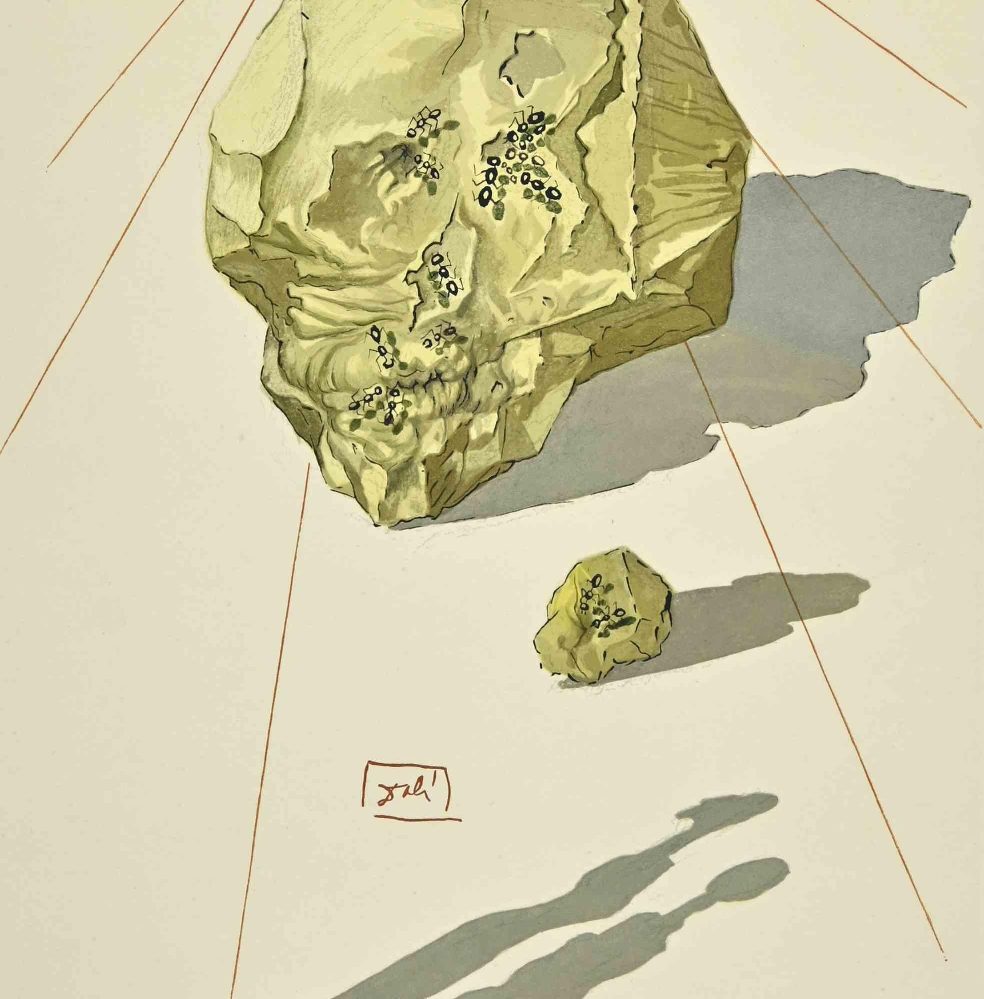 Ugolino – Holzschnitt-Druck – 1963 – Print von Salvador Dalí