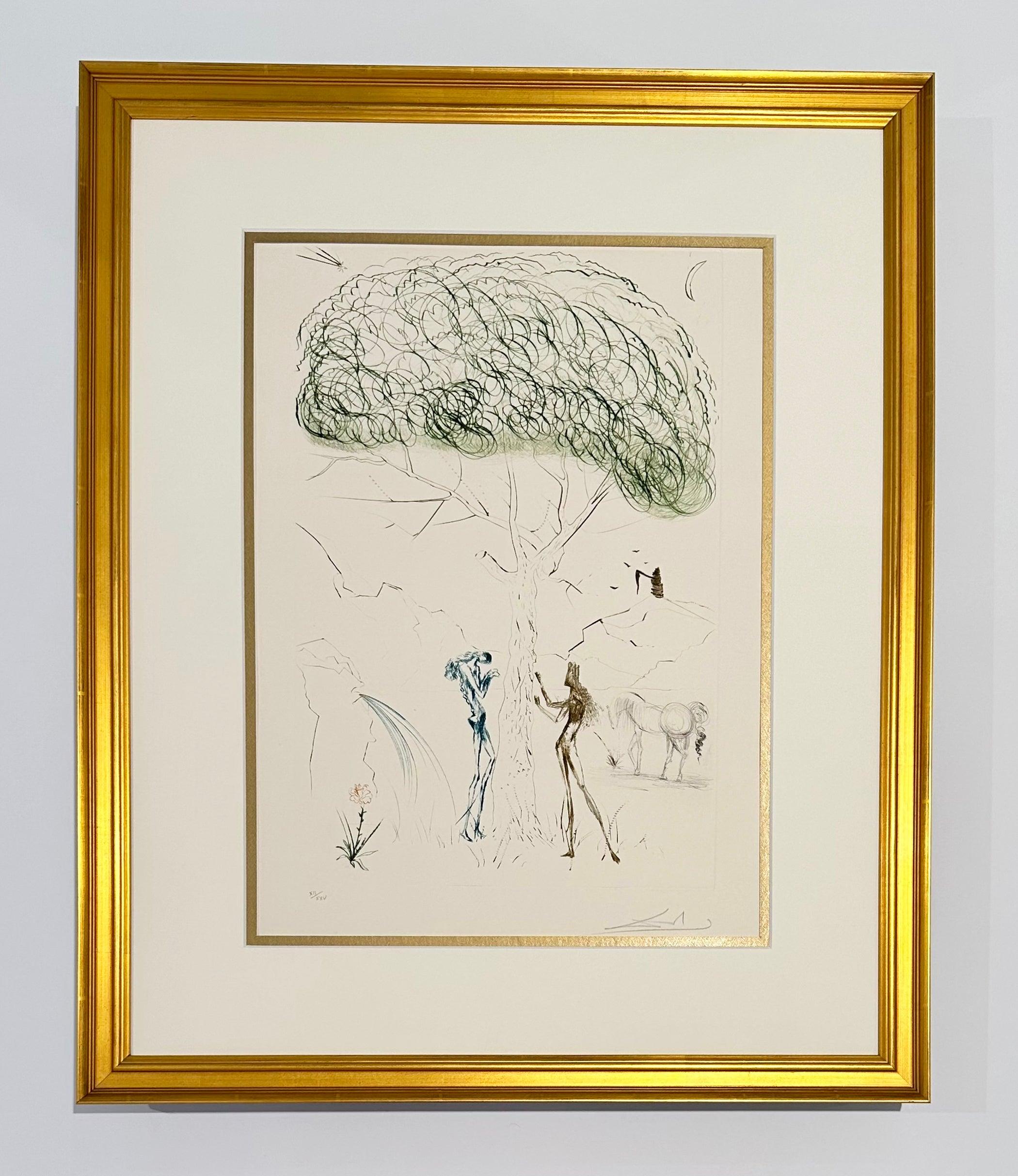 Under the Parasol Pine, from Tristan and Iseult - Print by Salvador Dalí
