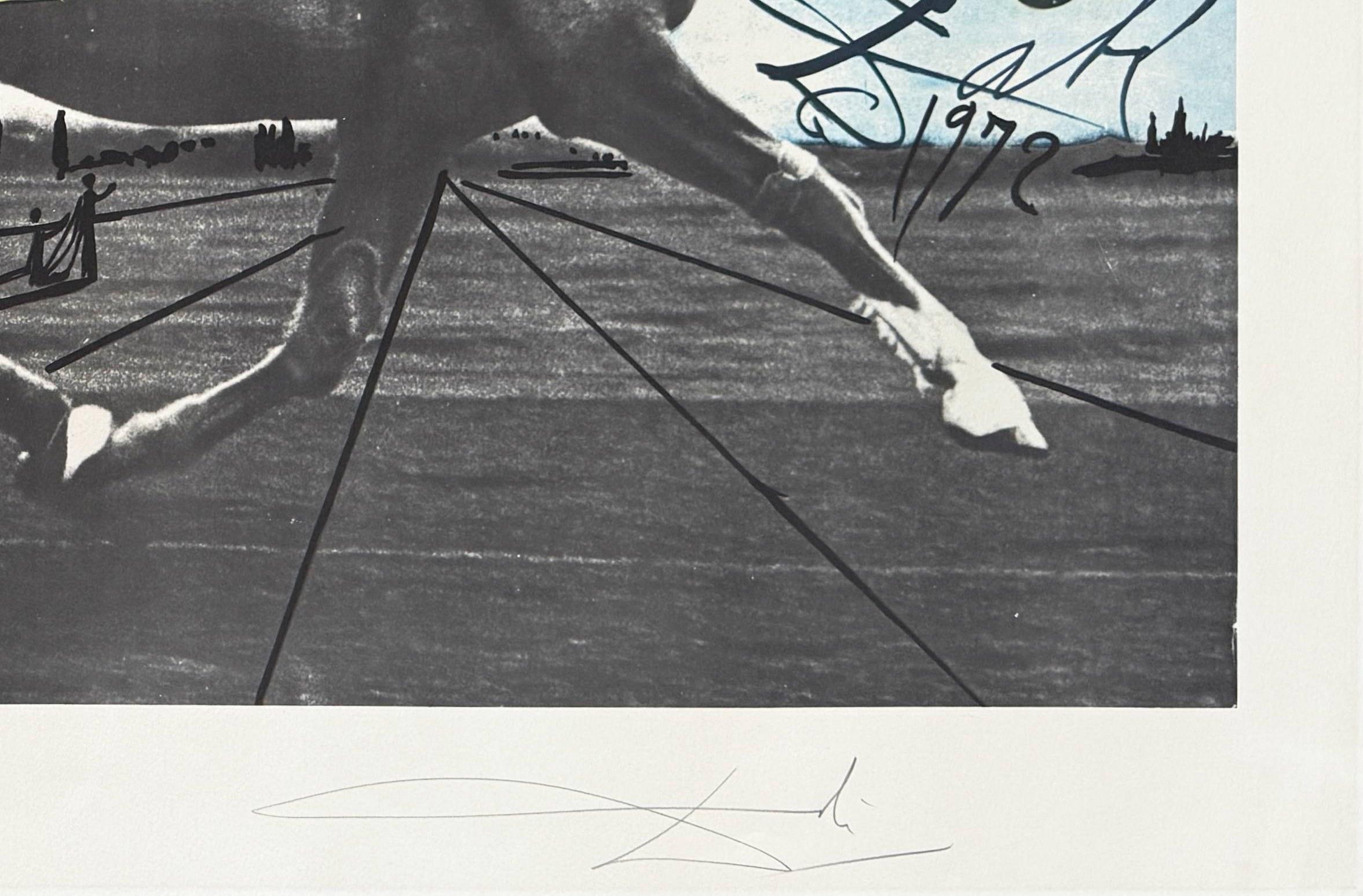 Salvador Dali (1904-1989) - Une de Mai

Lithograph from 1972.

Th edition of 49/150.

Dimensions of work: 120.5 x 78 cm

Publisher: Edition Waintrop, Paris.

Reference: Michler/Löpsinger 198g.

The work is in Good condition.

Fast and secure