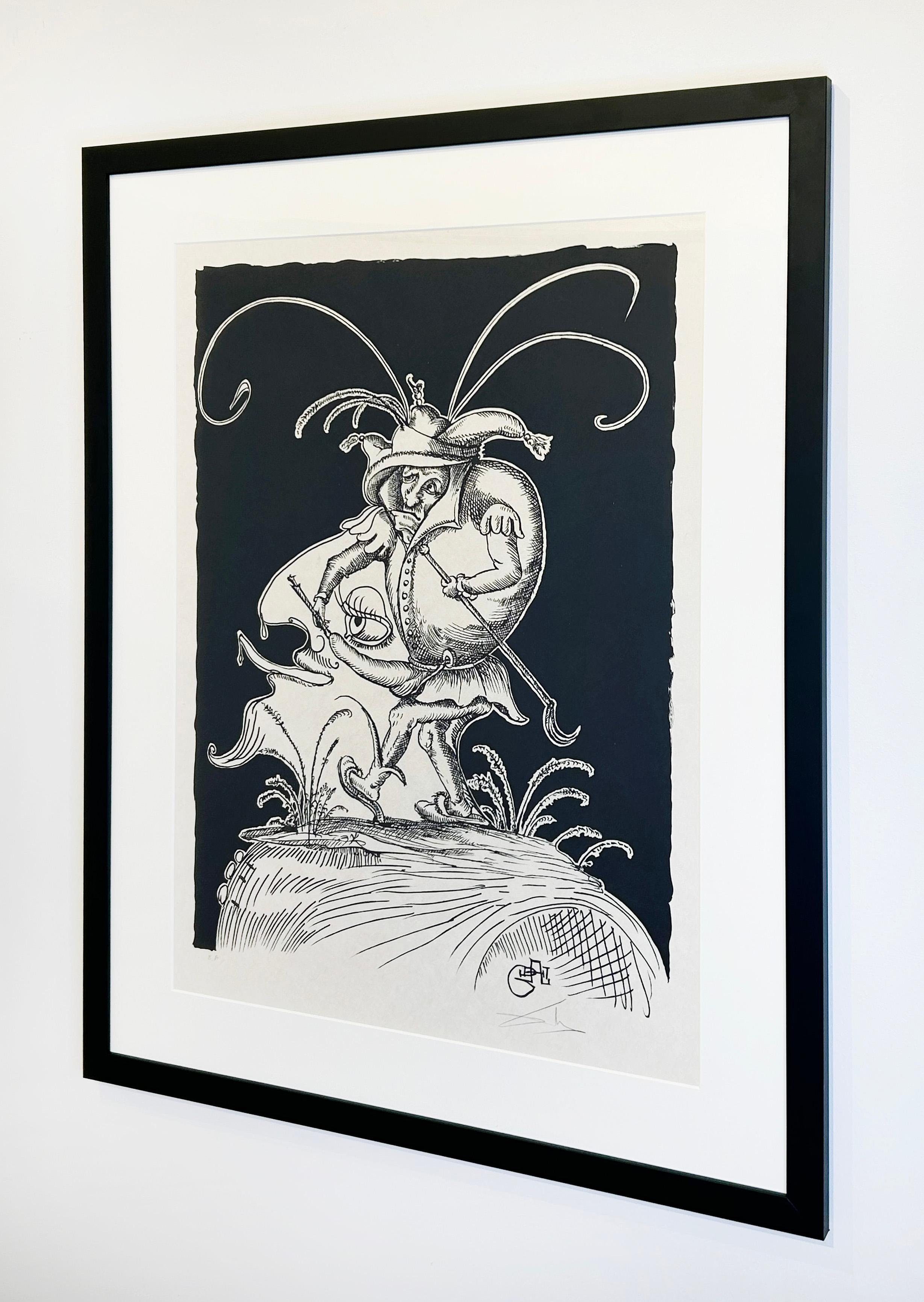 Senza titolo 19 (Les Songes) - Figurative Print Nero di Salvador Dalí