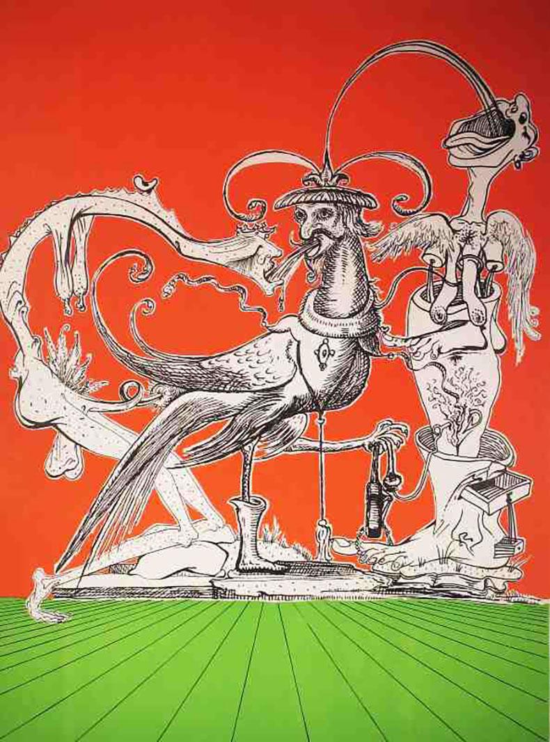 Salvador Dalí Figurative Print – Ohne Titel 8 (Les Songes)