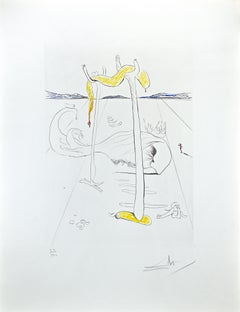 Untitled - Original Etching attr. to S. Dalì - 1974