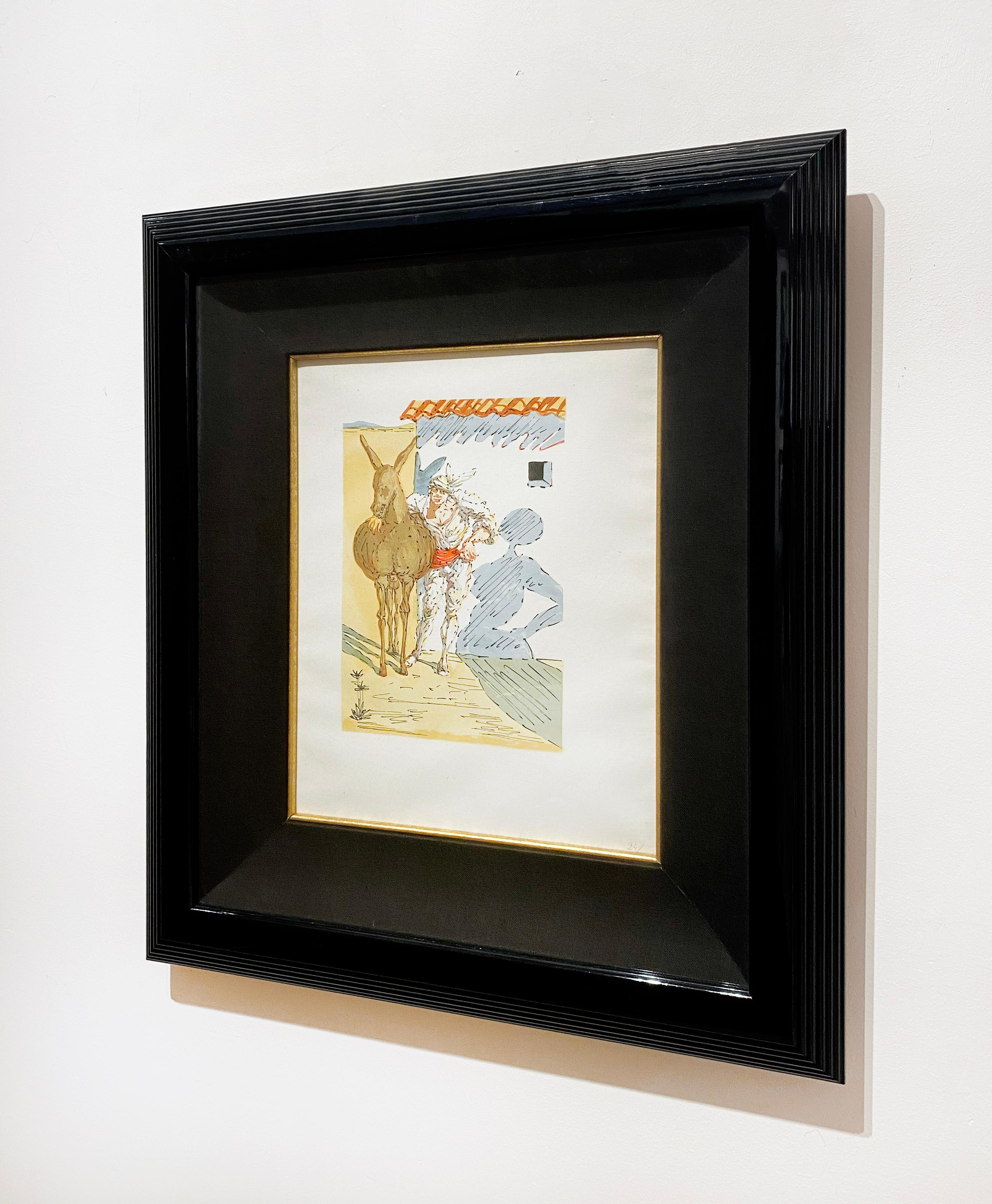 Artista:  Dalí, Salvador
Título:  Sin título V (Le Tricorne)
Serie:  Le Tricorne (El sombrero de tres picos)
Date:  1959
Medio:  Grabado en madera 
Enmarcado Dimensiones:  20