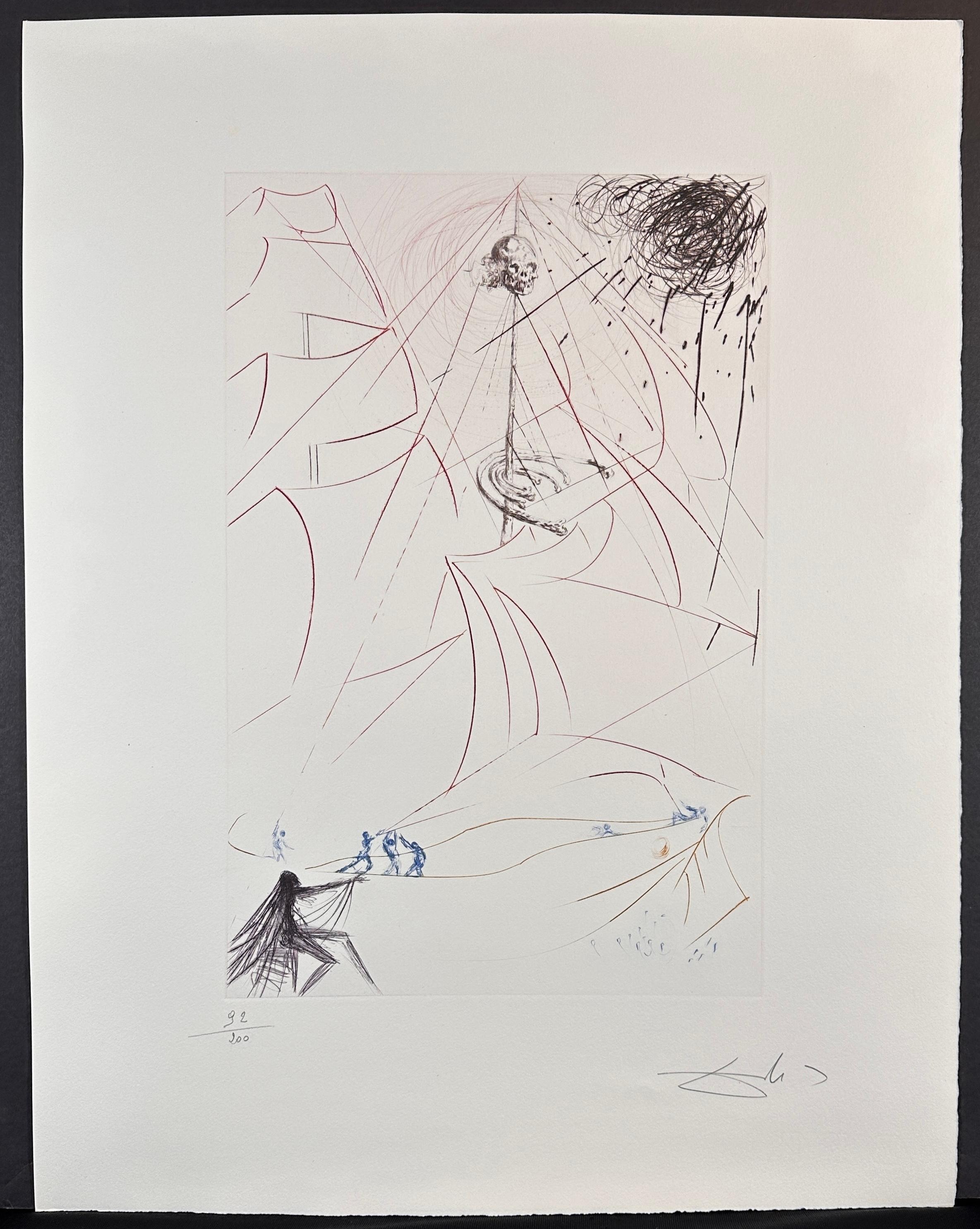 Print di Salvador Dalí - Vaisseau Fantome