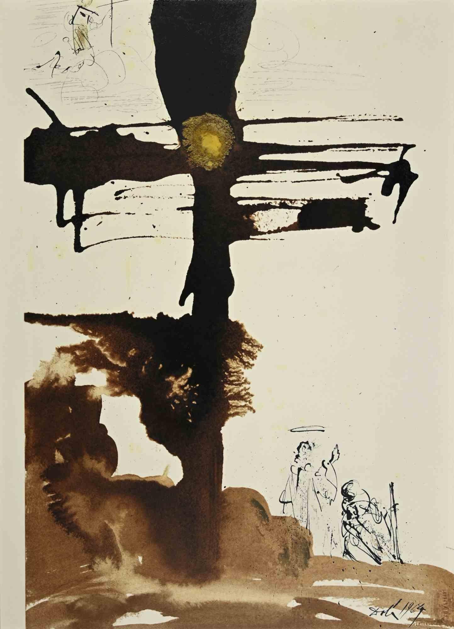 Salvador Dalí Figurative Print - Veni, Domine Jesu - Lithograph - 1964