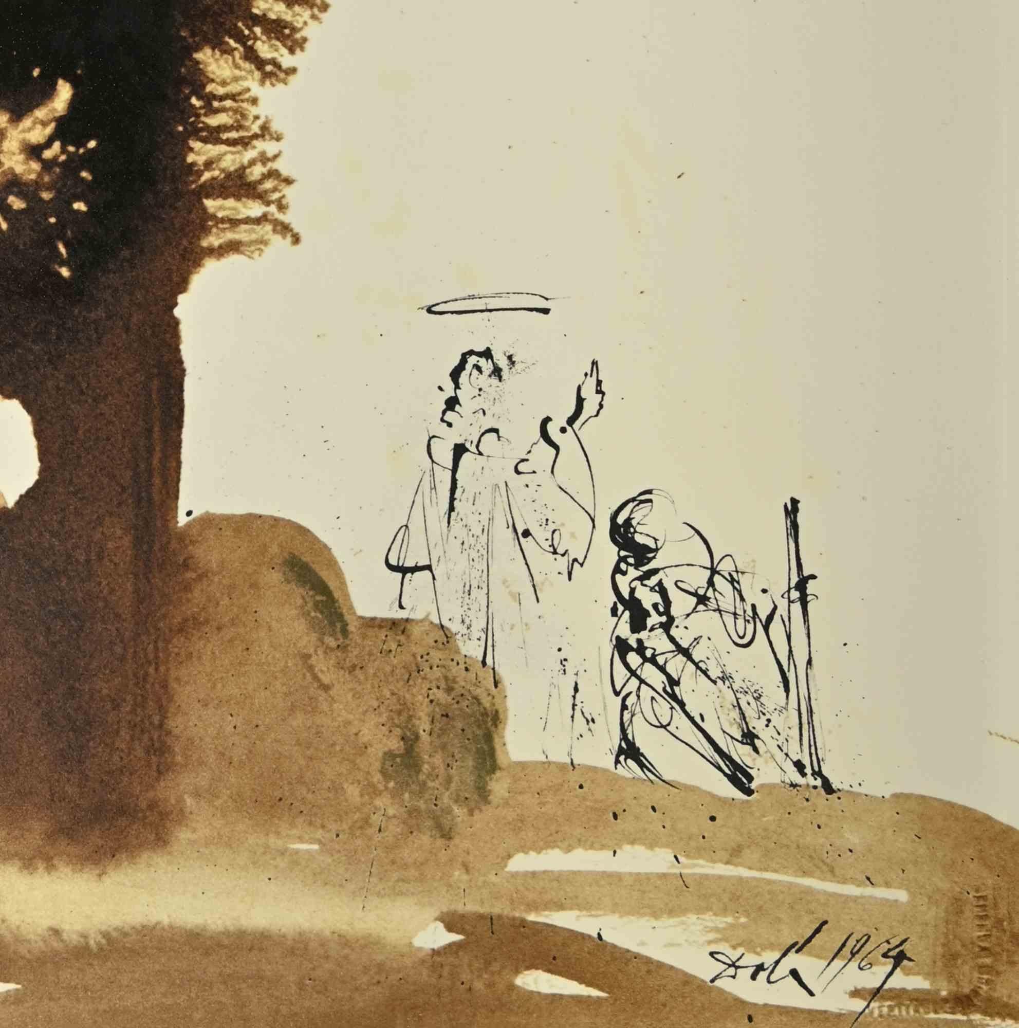 Veni, Domine Jesus - Litografia - 1964 - Print di Salvador Dalí