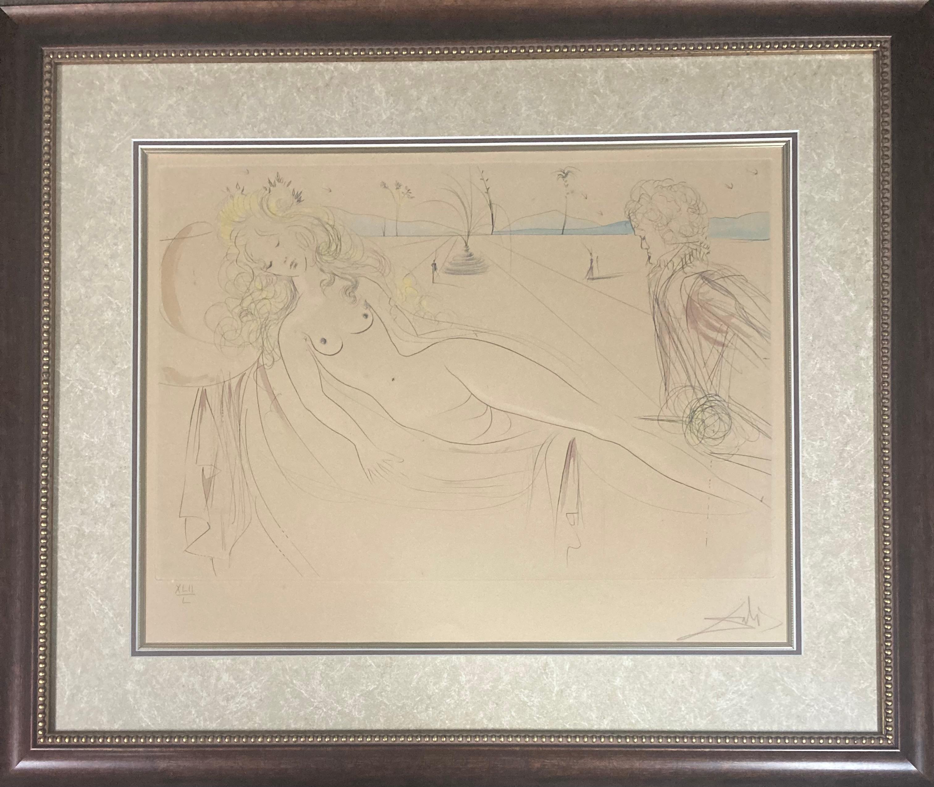 "Vénus au joueur d'orgue - Print di Salvador Dalí