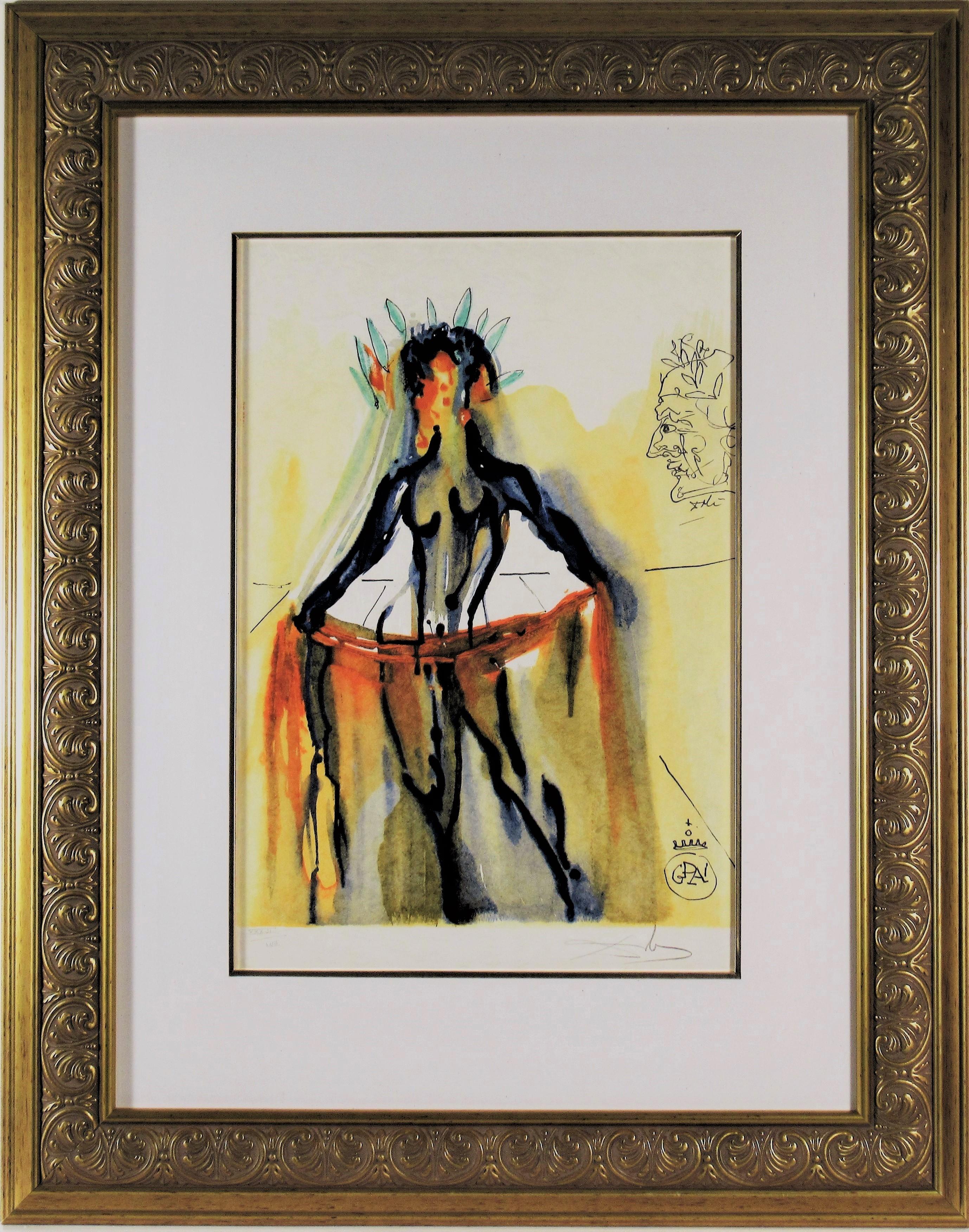 Salvador Dalí Nude Print - "Venus" from the suite "l
Art d
Aimer d
Ovide"