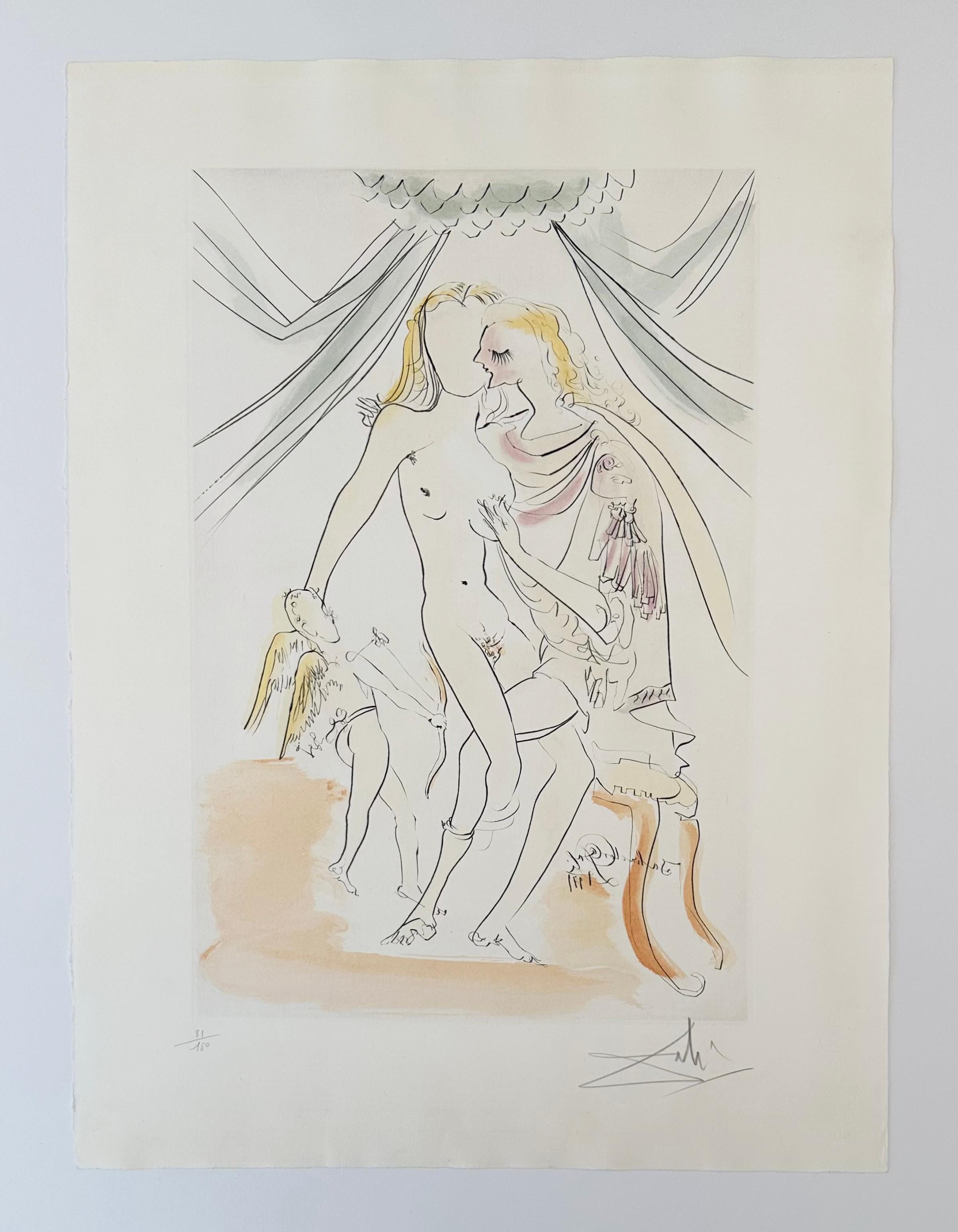 Venus, Mars and Cupid - Print by Salvador Dalí