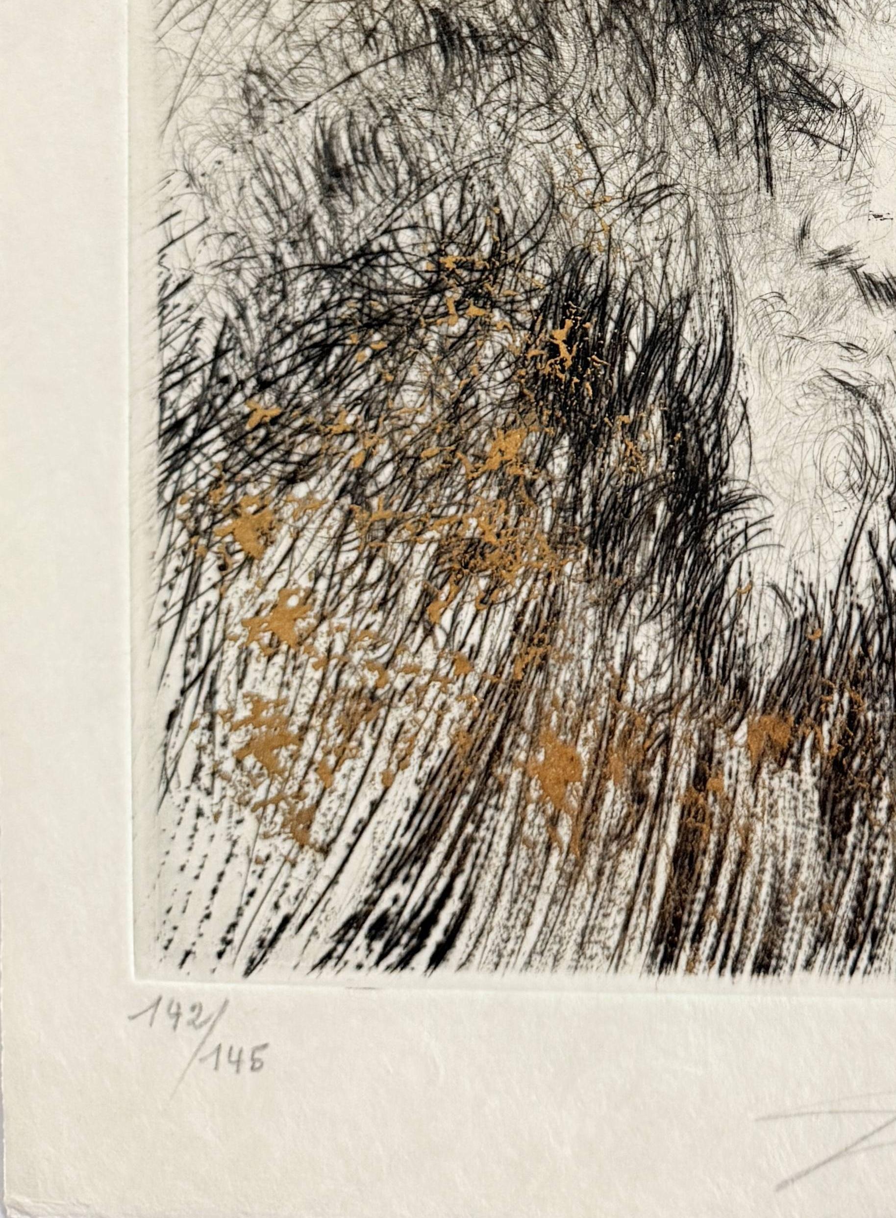 Salvador Dali (1904-1989) - Vieux Faust (Old Faust)

Drypoint etching with roulette from 1969.

The edition 142/145.

Dimensions of work: 38 x 28 cm.

Hand signed.

Publisher: Pierre Argillet, Paris.

Reference: Michler/Löpsinger 303.

The work is