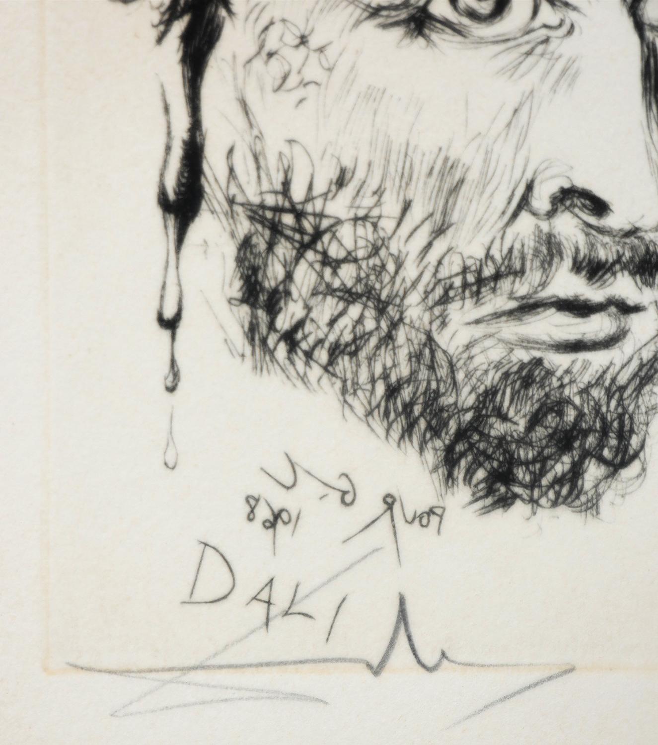 Portrait original de l'artiste Vincent van Gogh gravure à l'eau-forte pour la Guilde des collectionneurs 2