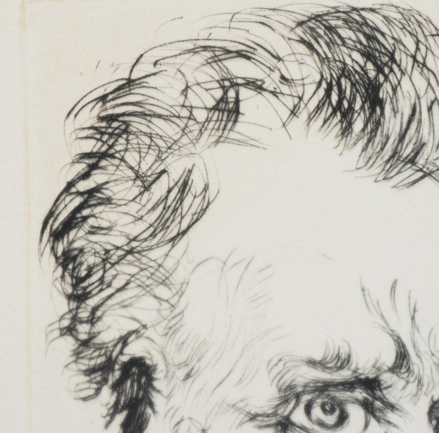 Portrait original de l'artiste Vincent van Gogh gravure à l'eau-forte pour la Guilde des collectionneurs 3