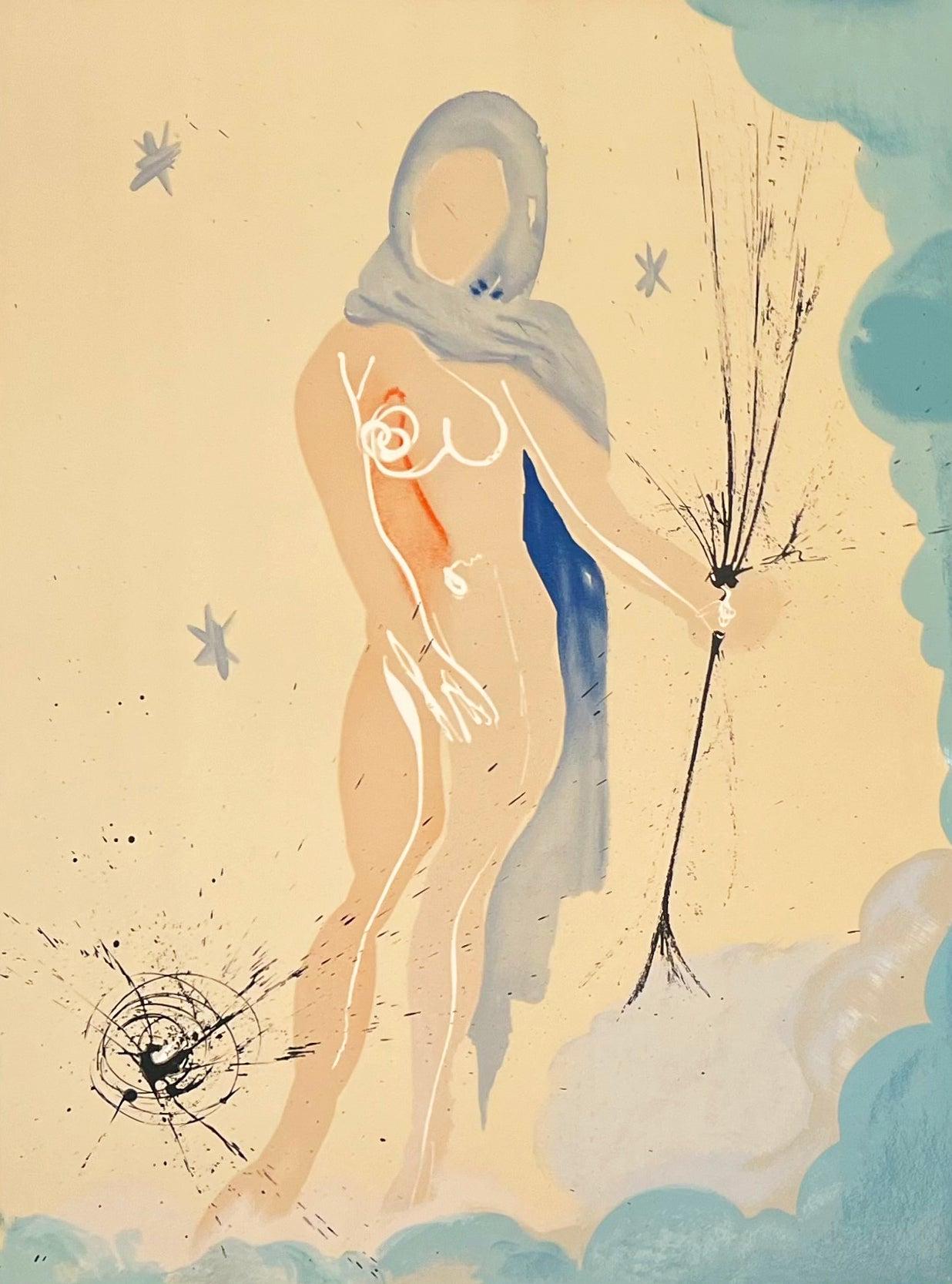 Abstract Print Salvador Dalí - Vierge, tiré de Signes du Zodiac