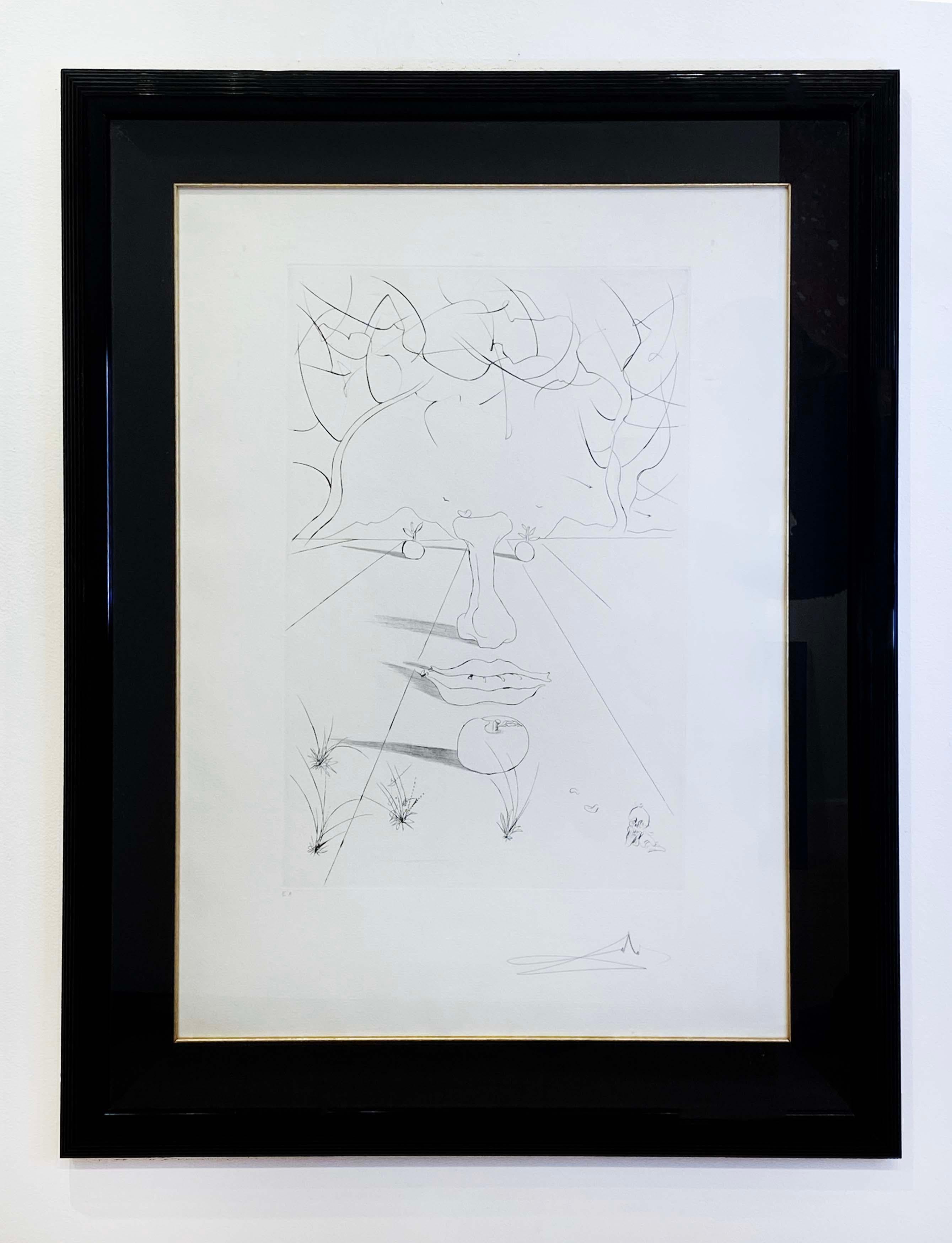 Visage surréaliste - Surréalisme Print par Salvador Dalí