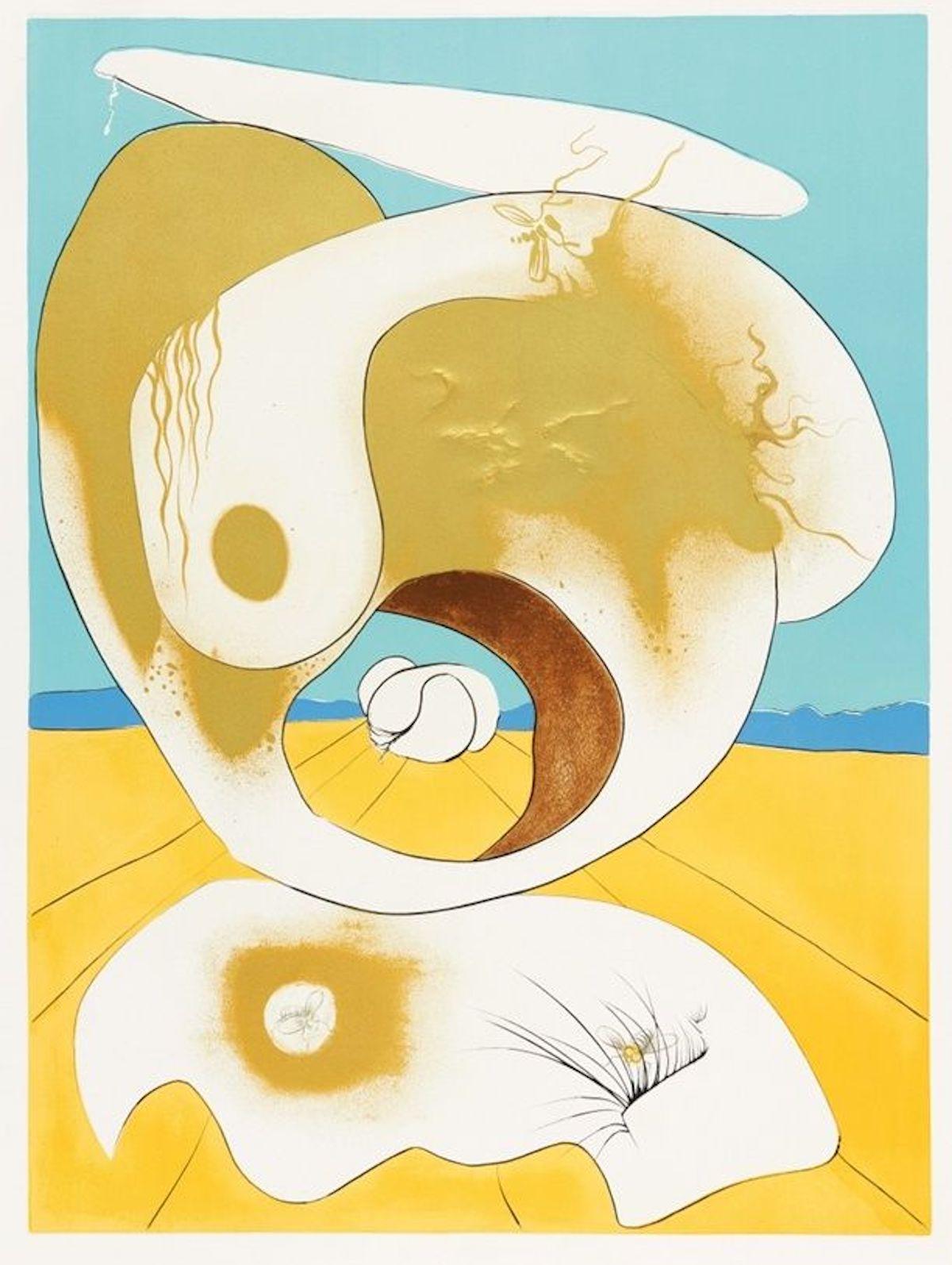 Vision Planetaire et Scatologique - from La Conquête du Cosmos - S. Dalì - 1974 - Print by Salvador Dalí