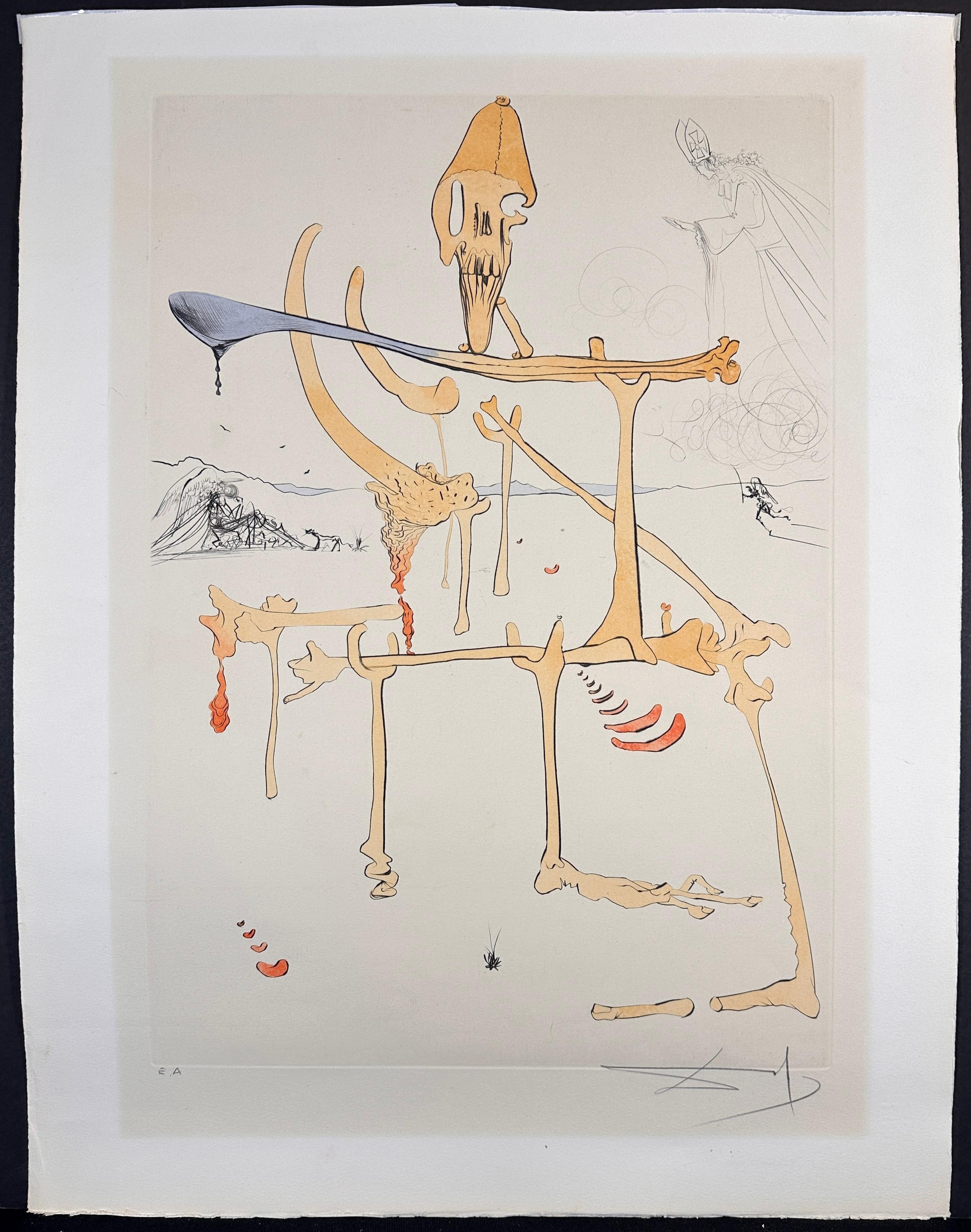 Visions de Quevedo Paysage avec Squelette (Lanscape with Skeleton)
