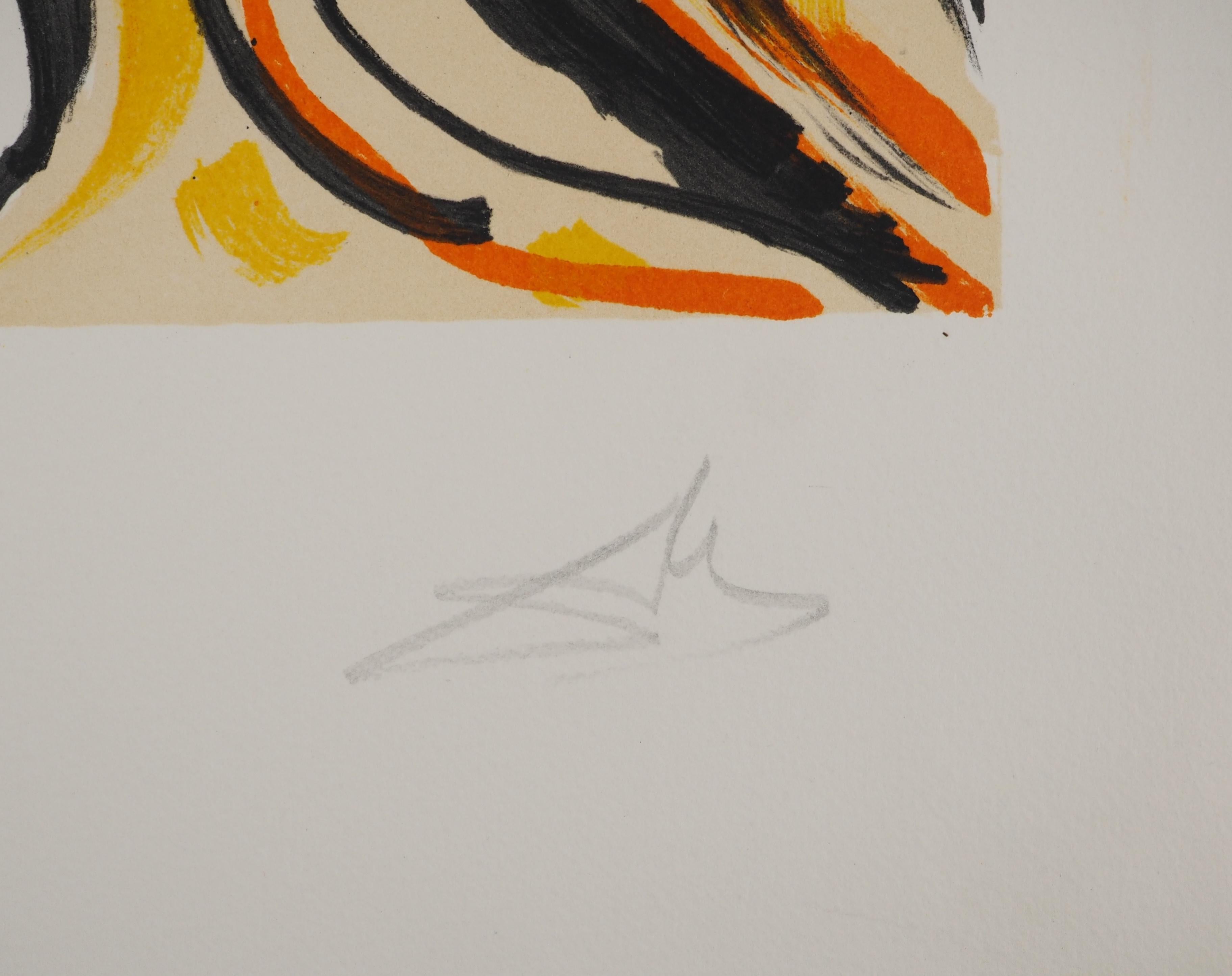 Vitraux : Surrealist Kiss - Original Lithograph Handsigned (Field #74-5K) 2