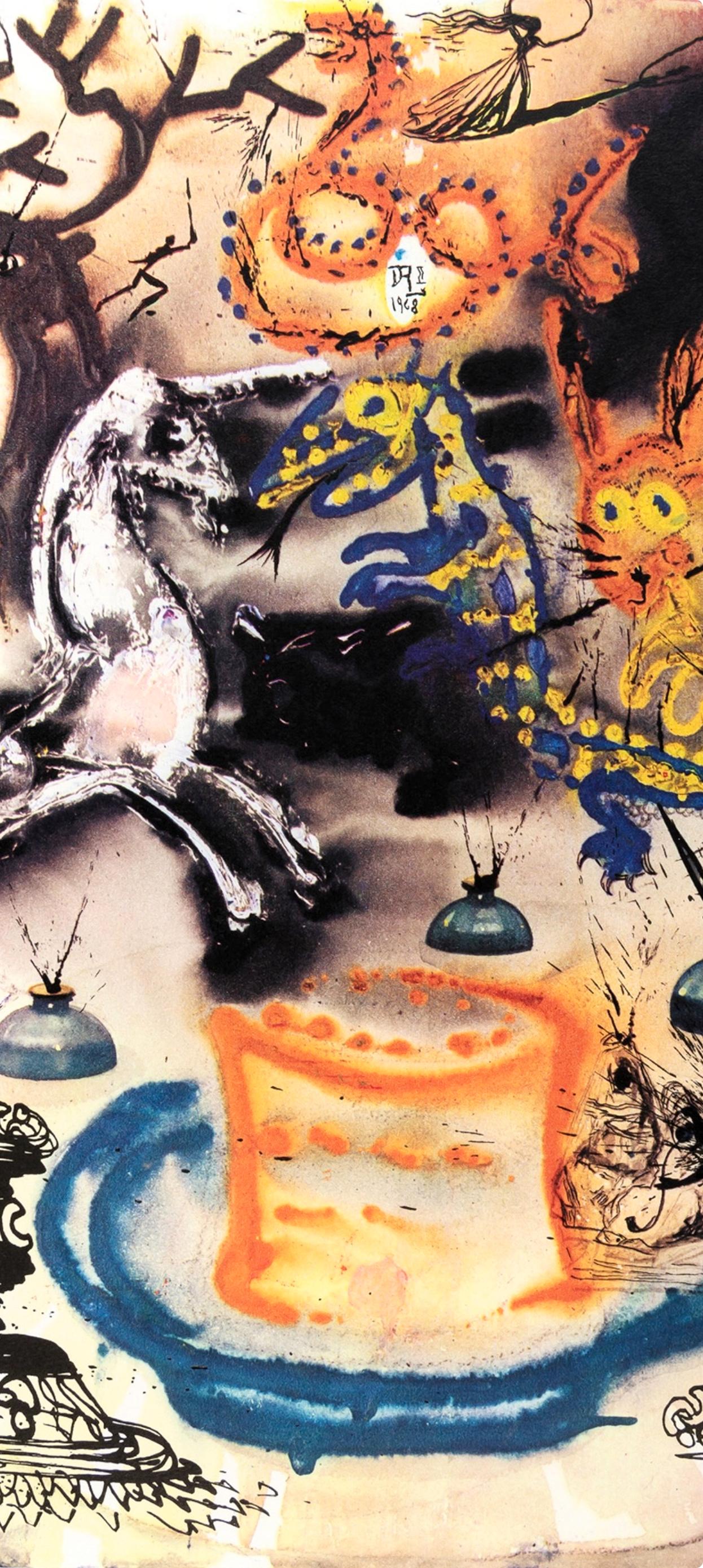 Who Stole the Tarts (Field 69-5, A-M), Alice's Adventures in Wonderland - Surrealist Print by Salvador Dalí