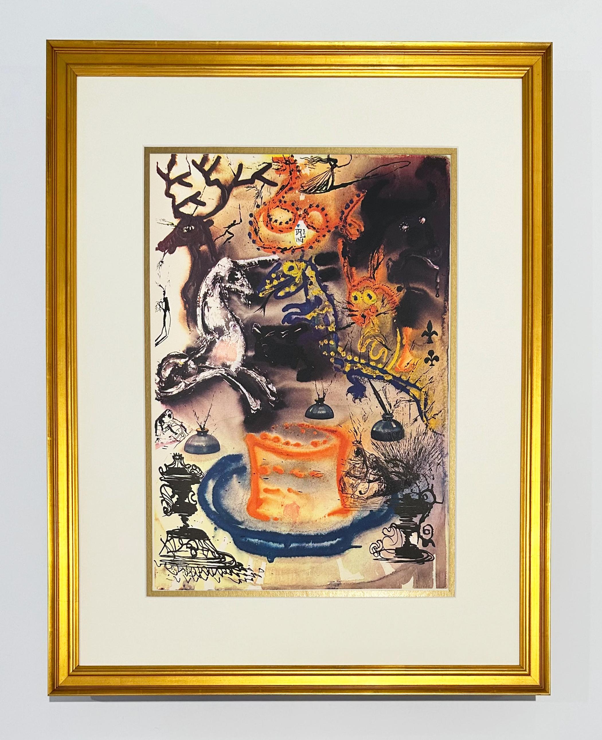 ¿Quién robó las tartas?, de Alicia en el País de las Maravillas - Print de Salvador Dalí