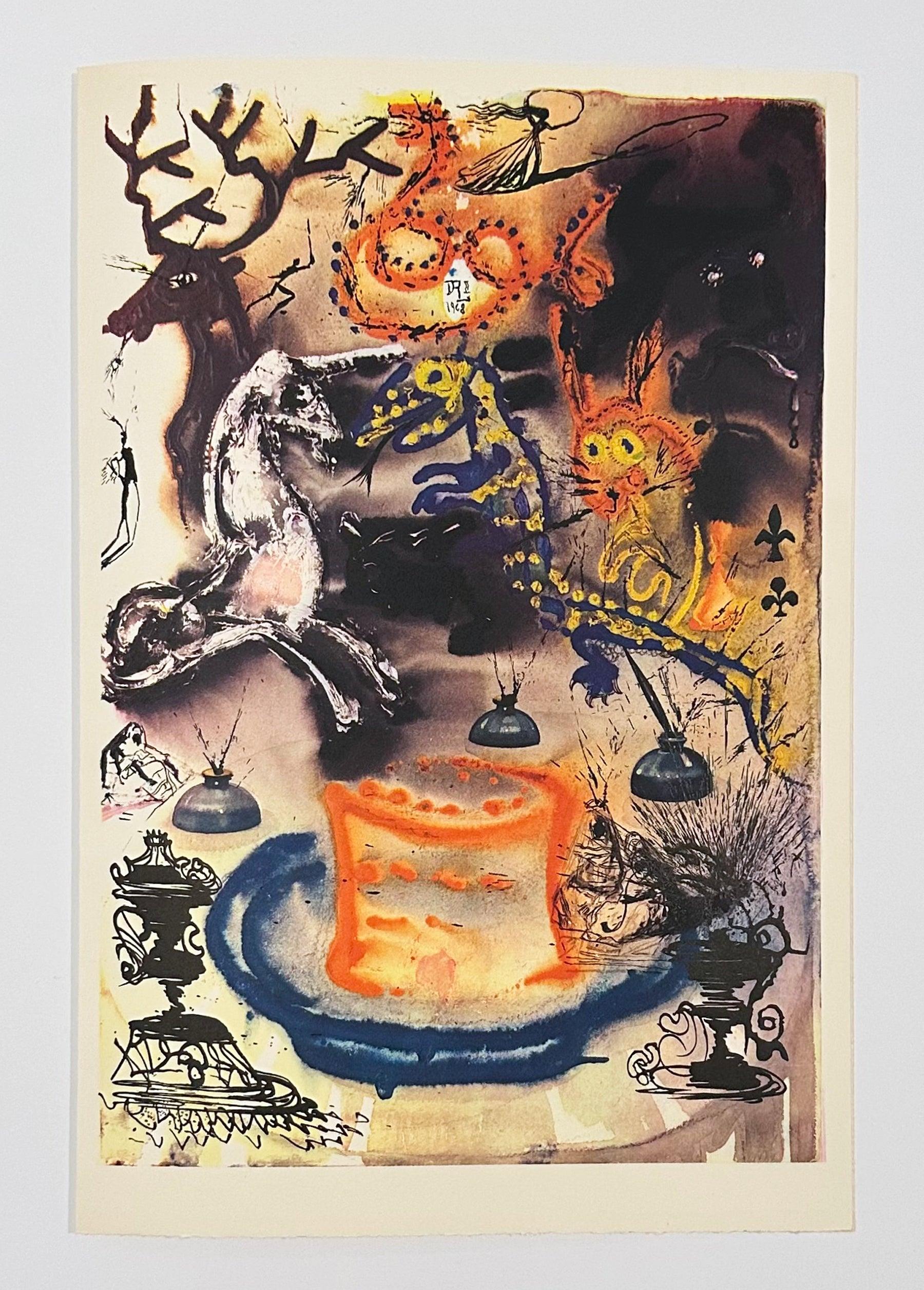 ¿Quién robó las tartas?, de Alicia en el País de las Maravillas - Animal Print Beige de Salvador Dalí
