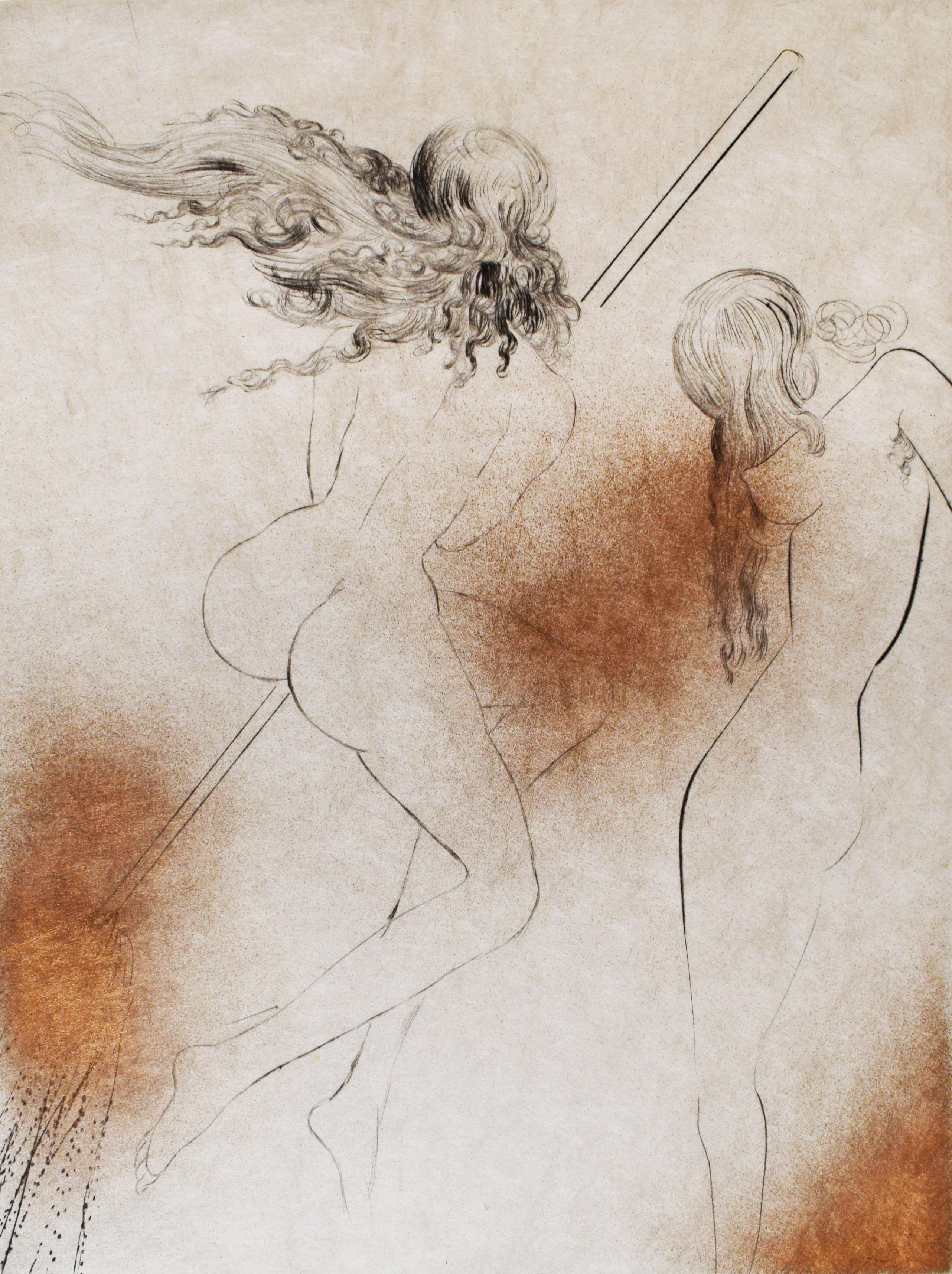 Hexen mit Besen, aus: Faust (Walpurgisnacht) - Spanischer Surrealismus