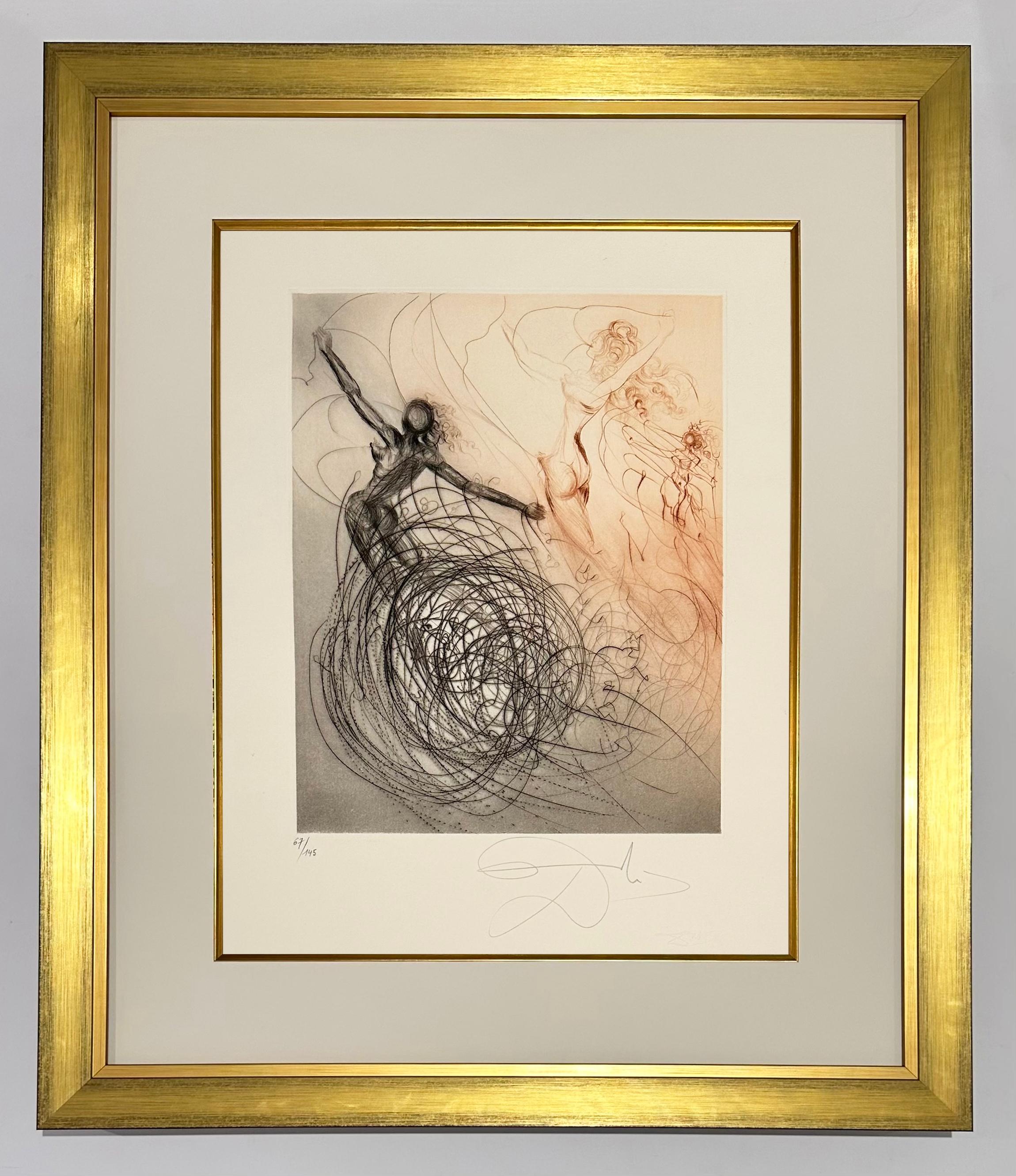 Donna tra le onde, da The Hippies - Print di Salvador Dalí