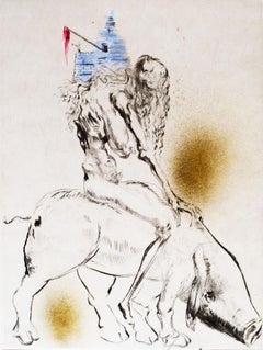 Femme avec un cochon, tiré de Faust (Nuit de Walpurgis) - Surréalisme espagnol