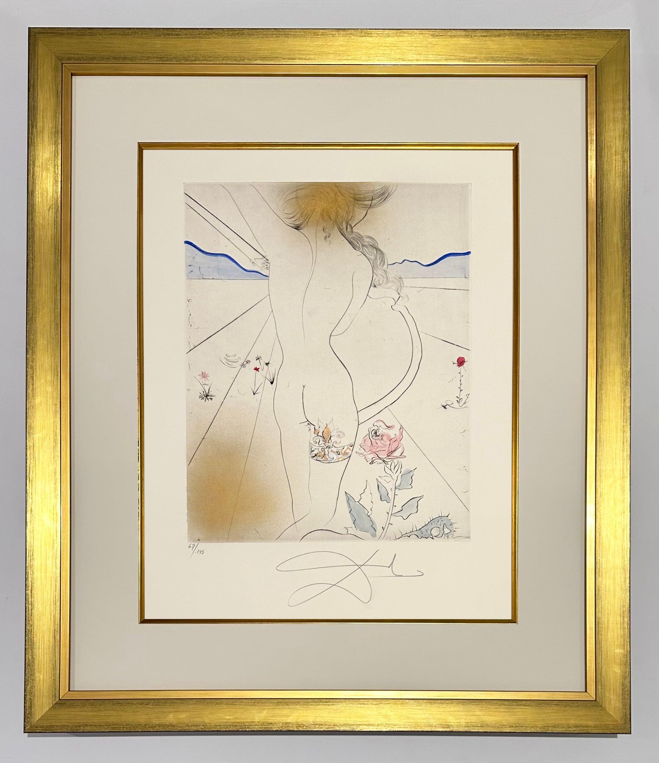 Woman with the garter, from The Hippies - Print by Salvador Dalí