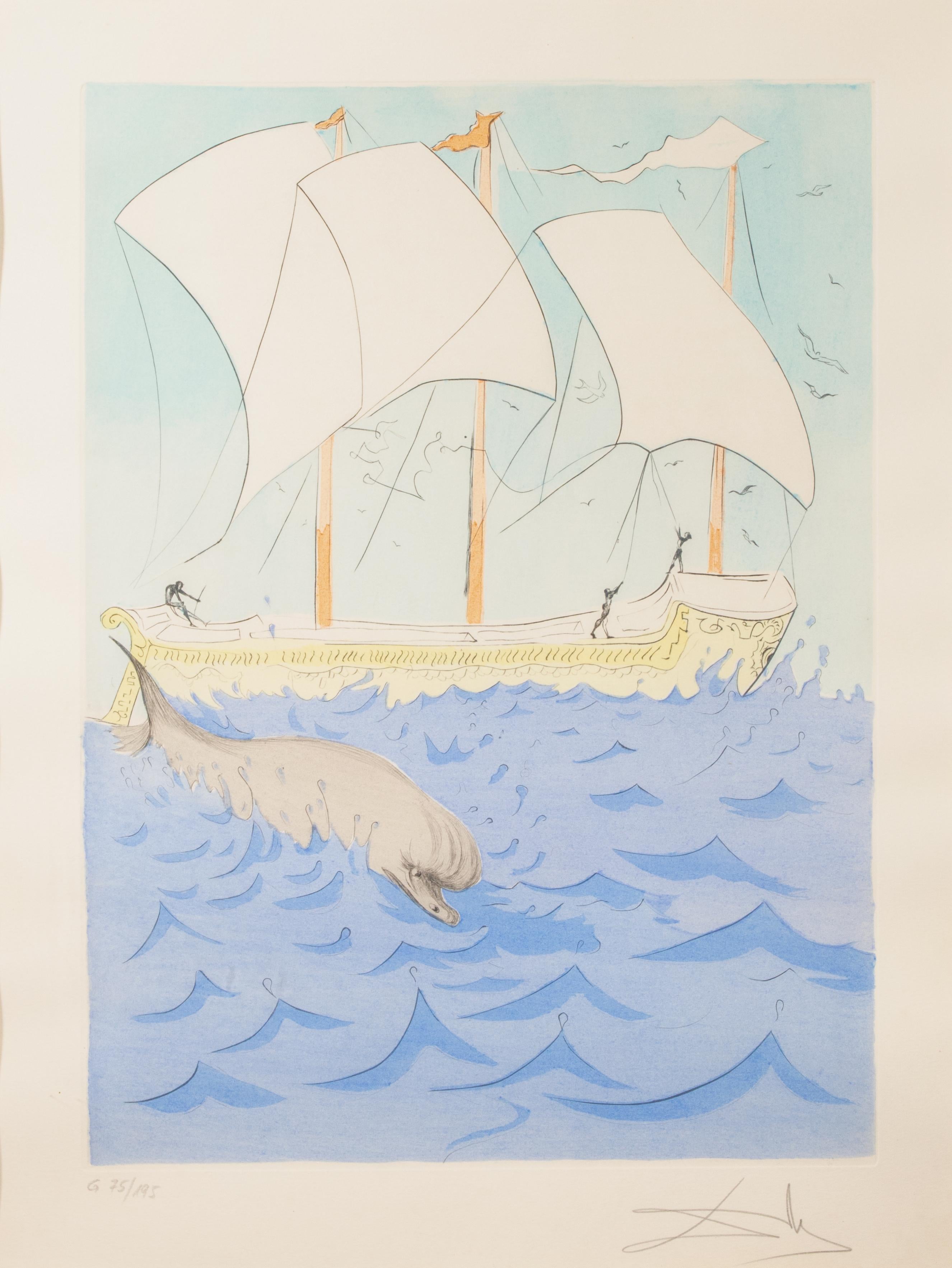Figurative Print di Salvador Dalí - Zebulun - Acquaforte e puntasecca 1973