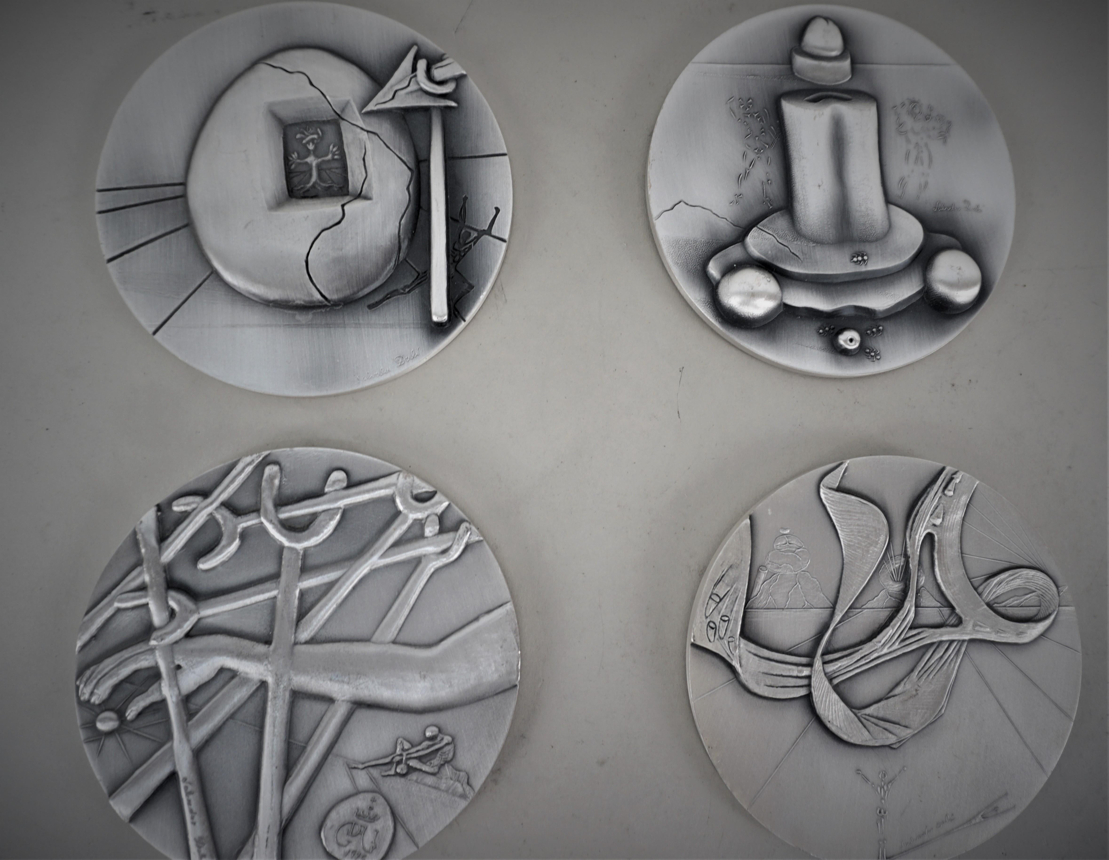 Salvador Dali Pure Silver Medals/Coins of Ten Commandments For Sale 3