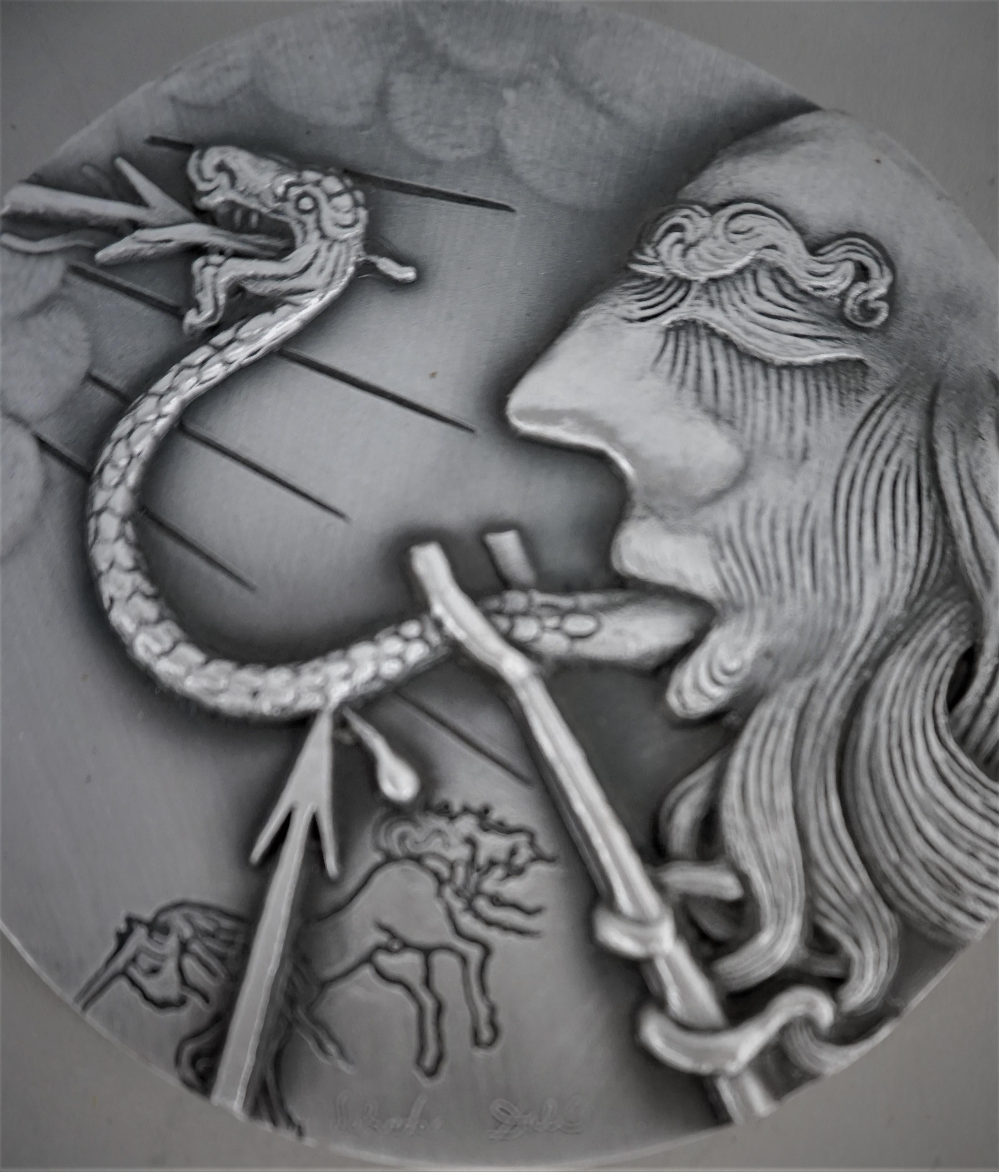 Salvador Dali Pure Silver Medals/Coins of Ten Commandments For Sale 6