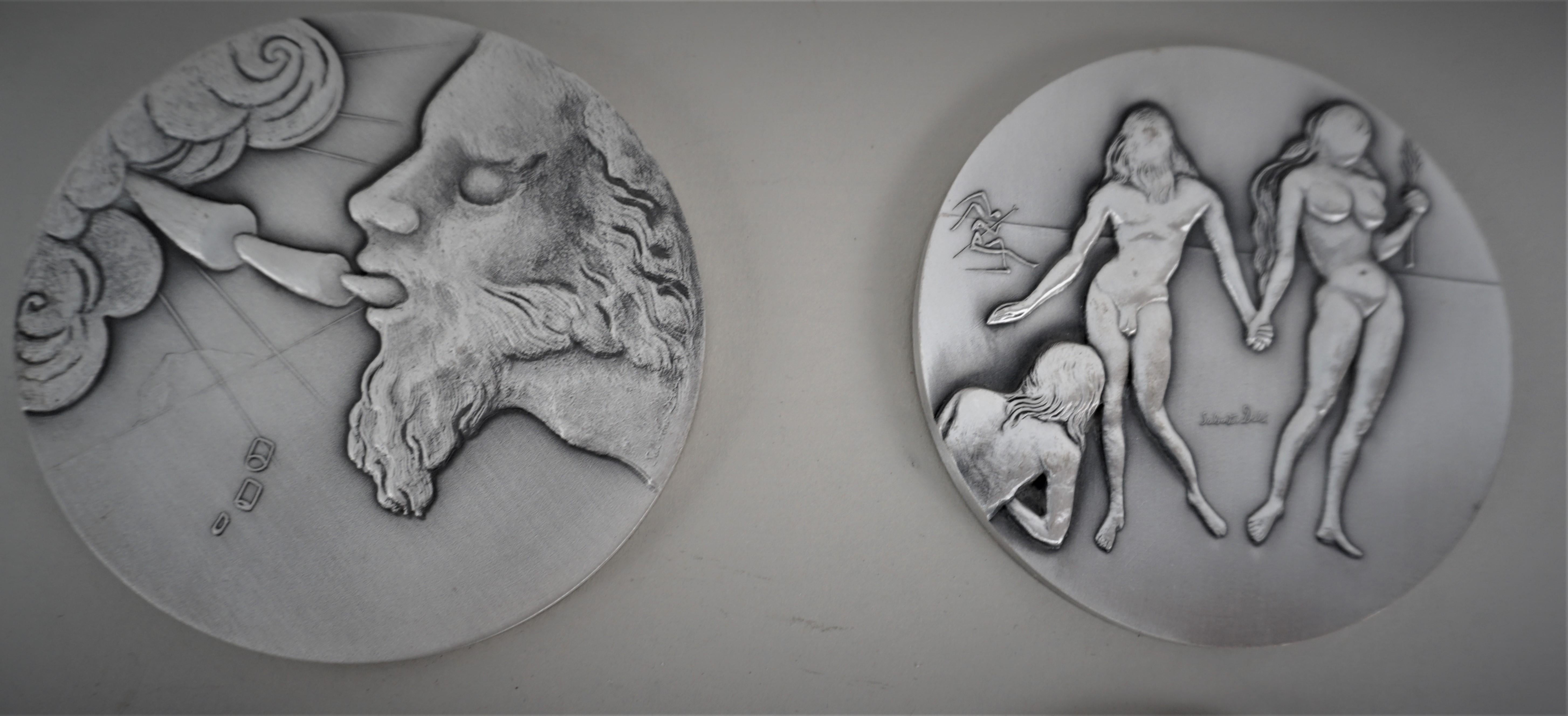 Salvador Dali Pure Silver Medals/Coins of Ten Commandments For Sale 7