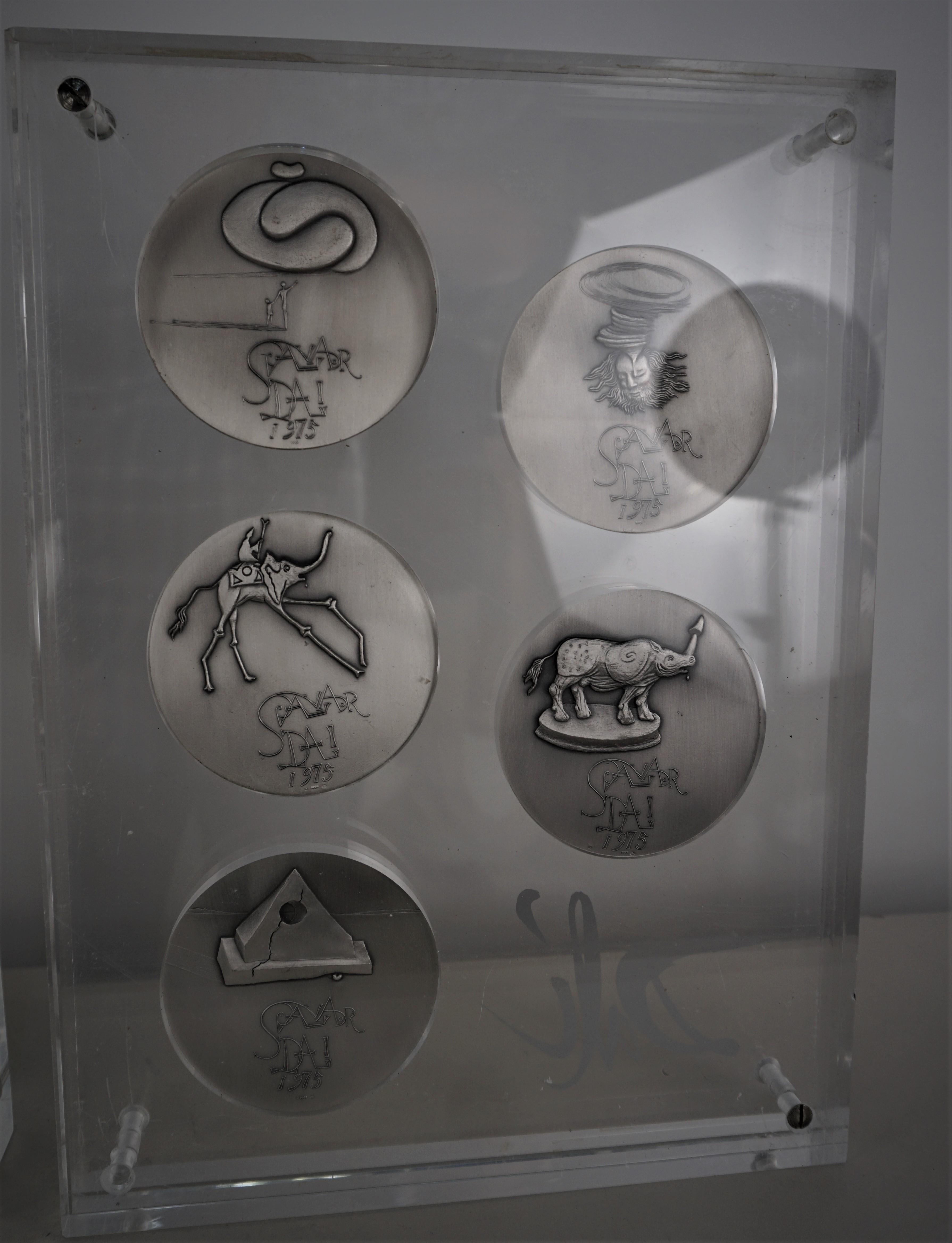 Salvador Dali Pure Silver Medals/Coins of Ten Commandments For Sale 12