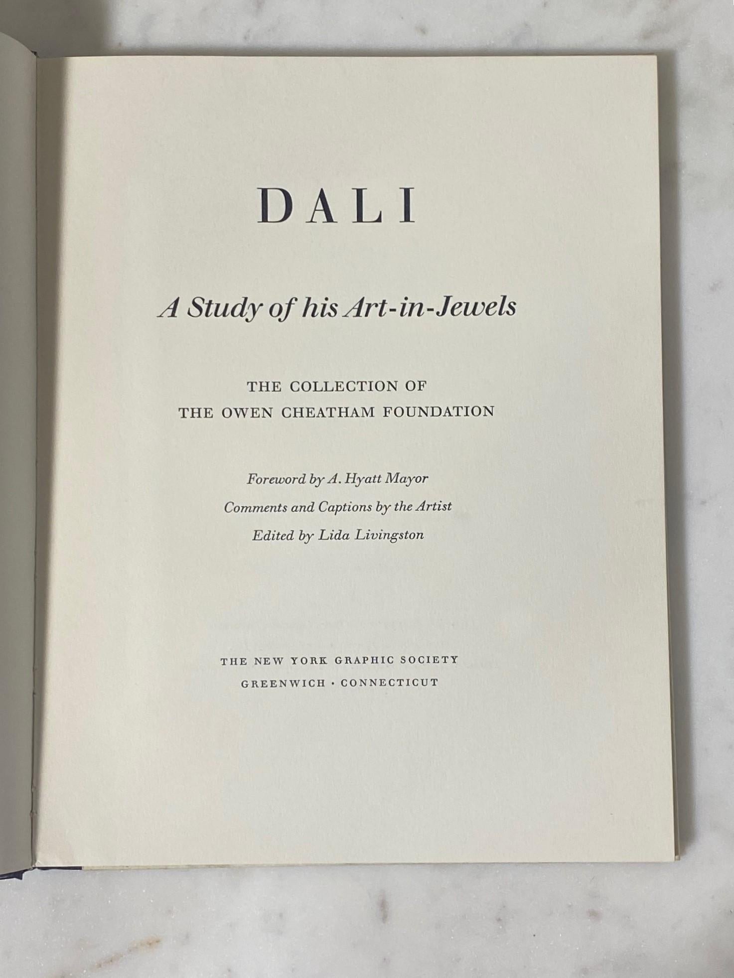 Salvador Dali Rare Hand Signed Midcentury Book A Study Of His Art In Jewels 1959 For Sale 6