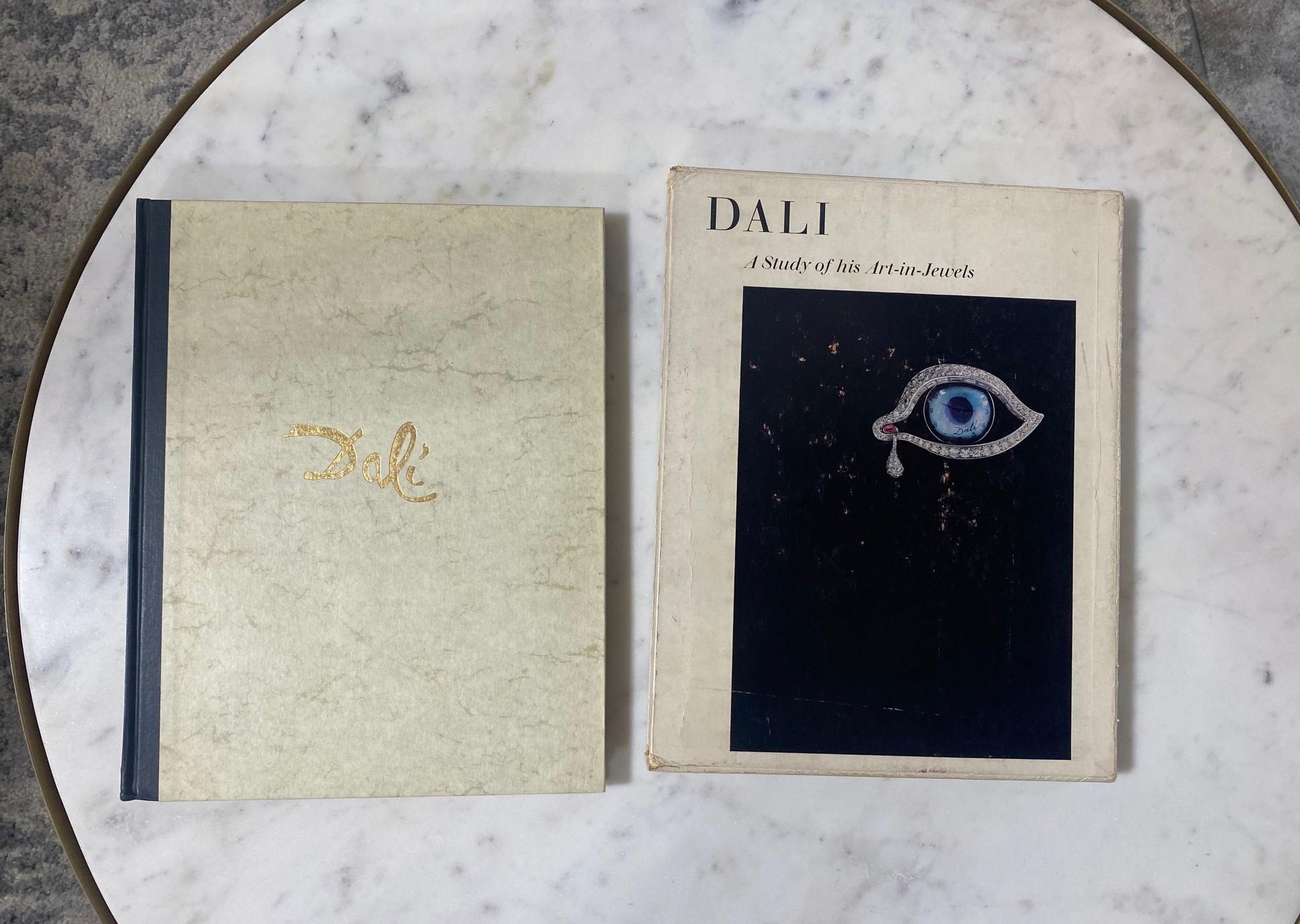 Salvador Dali Rare Hand Signed Midcentury Book A Study Of His Art In Jewels 1959 In Good Condition For Sale In Studio City, CA