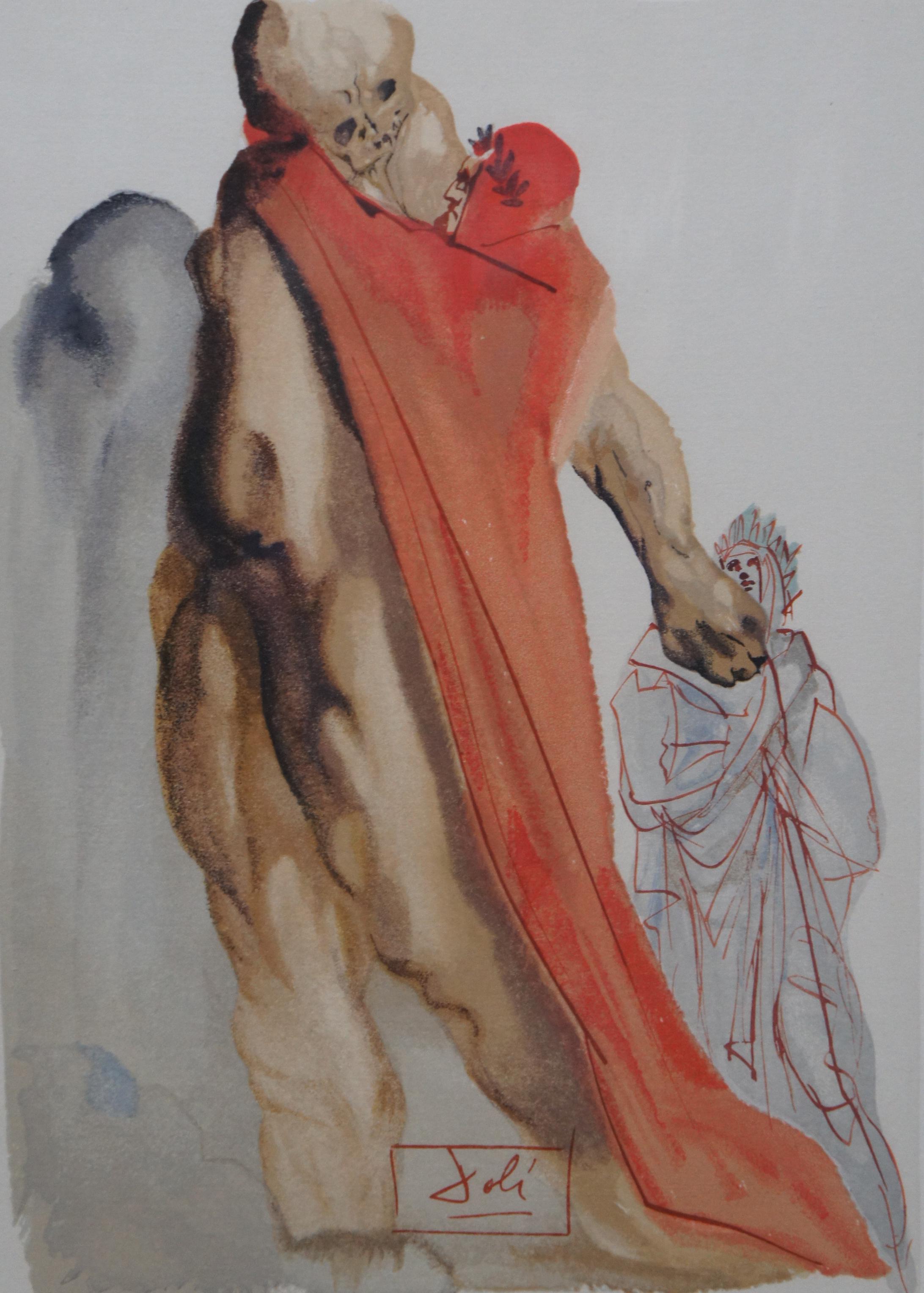 Salvador Dali Reproches de Virgile Divine Comedy Woodcut Engraving Purgatory 1