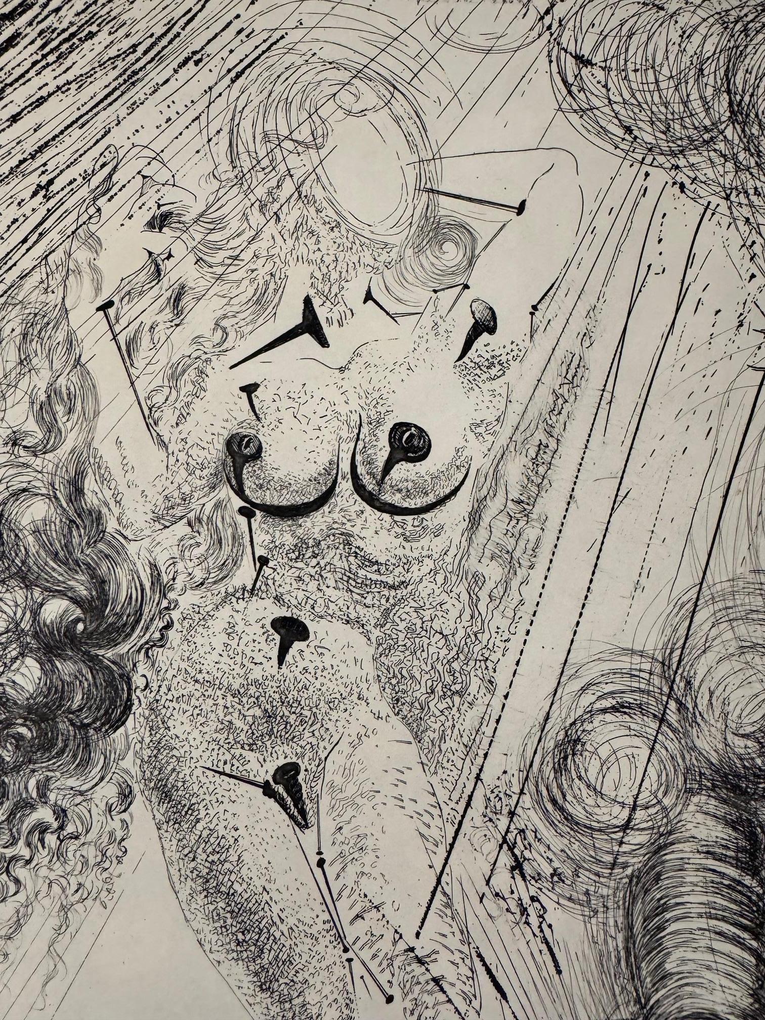 Aphrodite - Originalradierung von Salvador Dalí Surrealismus trifft Mythologie im Angebot 4