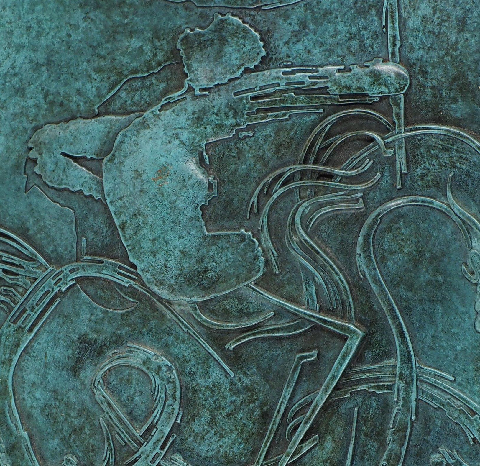 Black Horseman - Original Bronze Sculpture, Signed (Descharnes #513) 3
