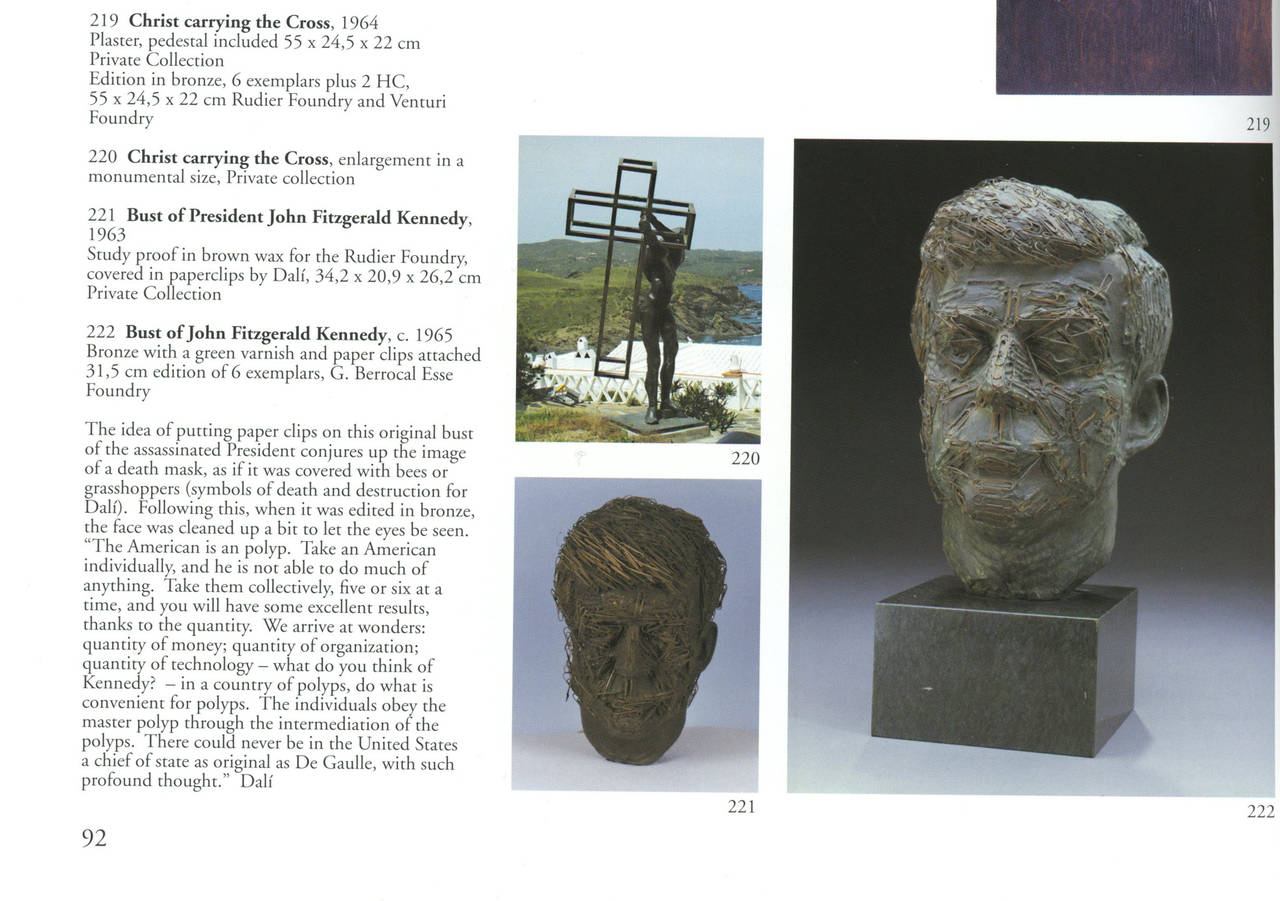 President John F Kennedy Bronze 6" Sculpture Bust Collectible Statue New 