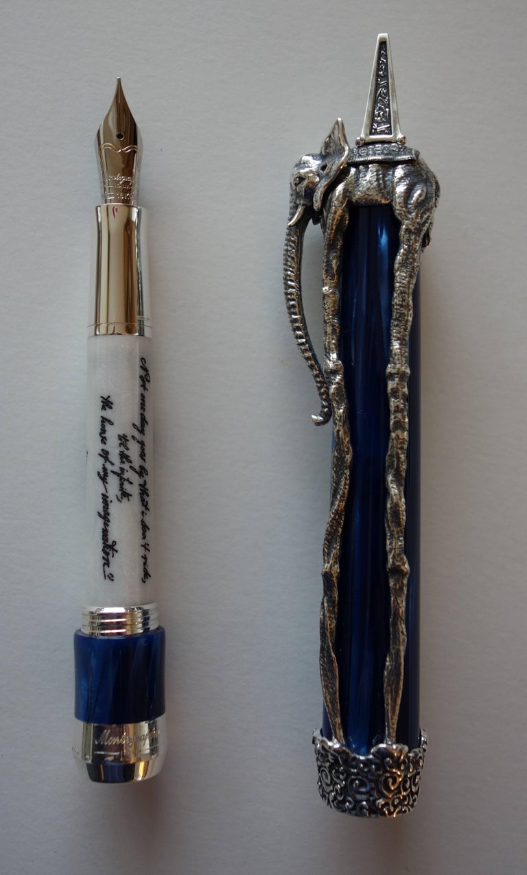 Cosmic Elephant - Montegrappa Fountain Pen With Silver Sculpture - Signed / COA 1