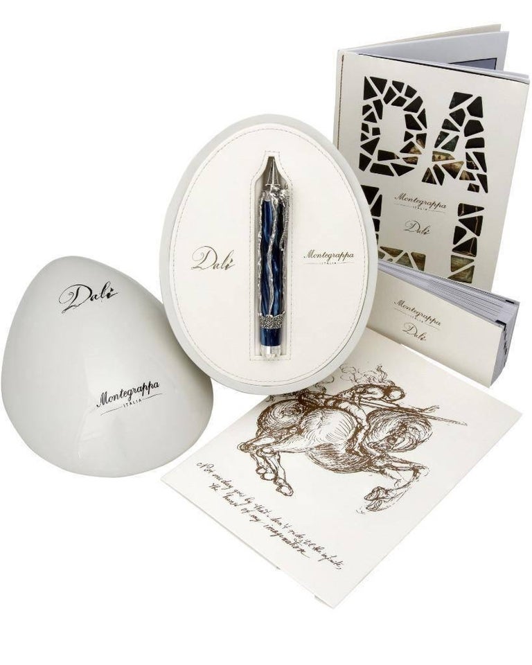 Salvador Dalí Figurative Sculpture - Cosmic Elephant - Montegrappa Fountain Pen With Silver Sculpture - Signed / COA